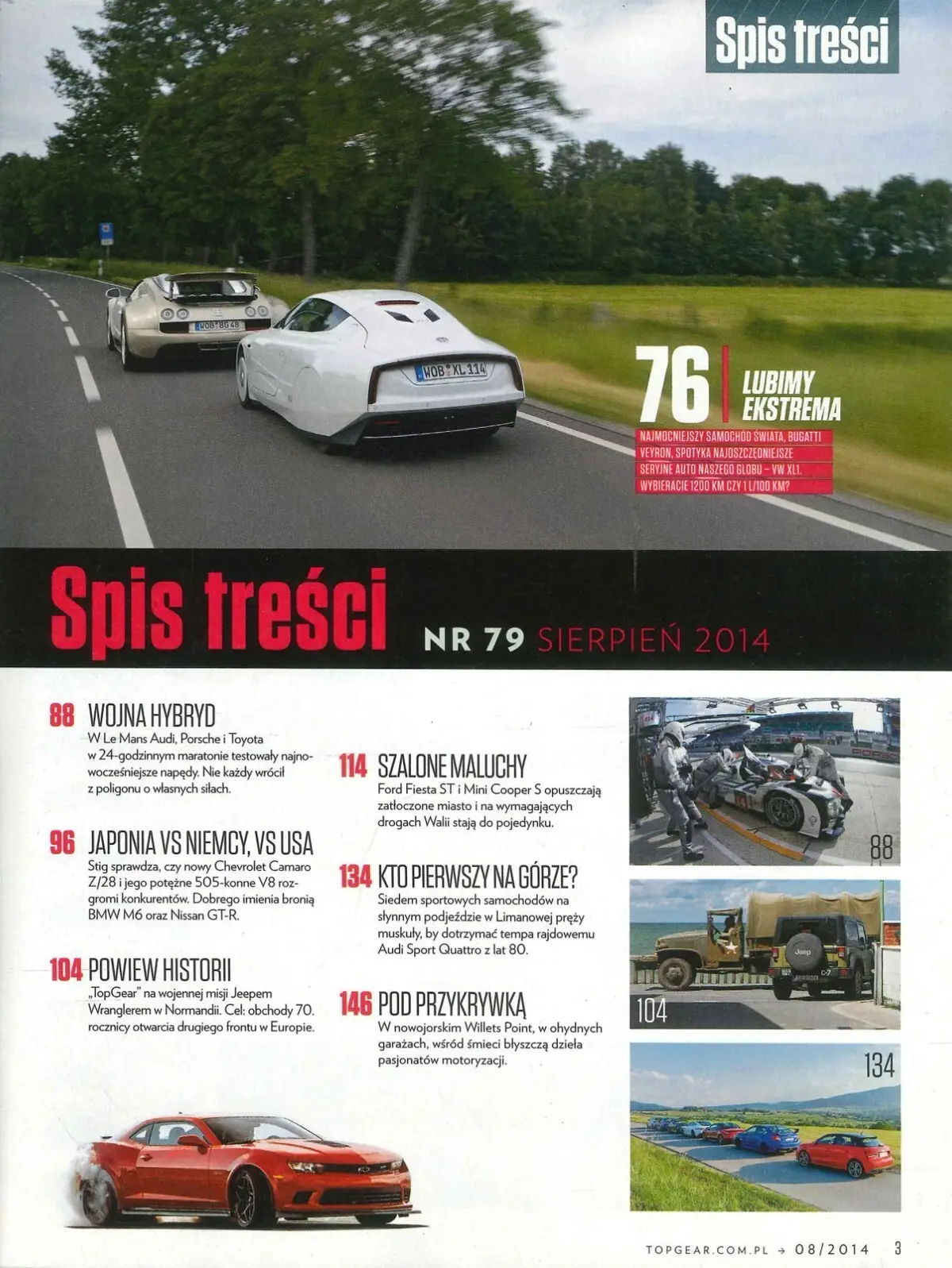 BBC Top Gear Magazine: Issue #79, Polish Language, Bugatti Veyron, BMW, Aug 2014 - image 2 | Free standard UK delivery included | Discount Quality Products