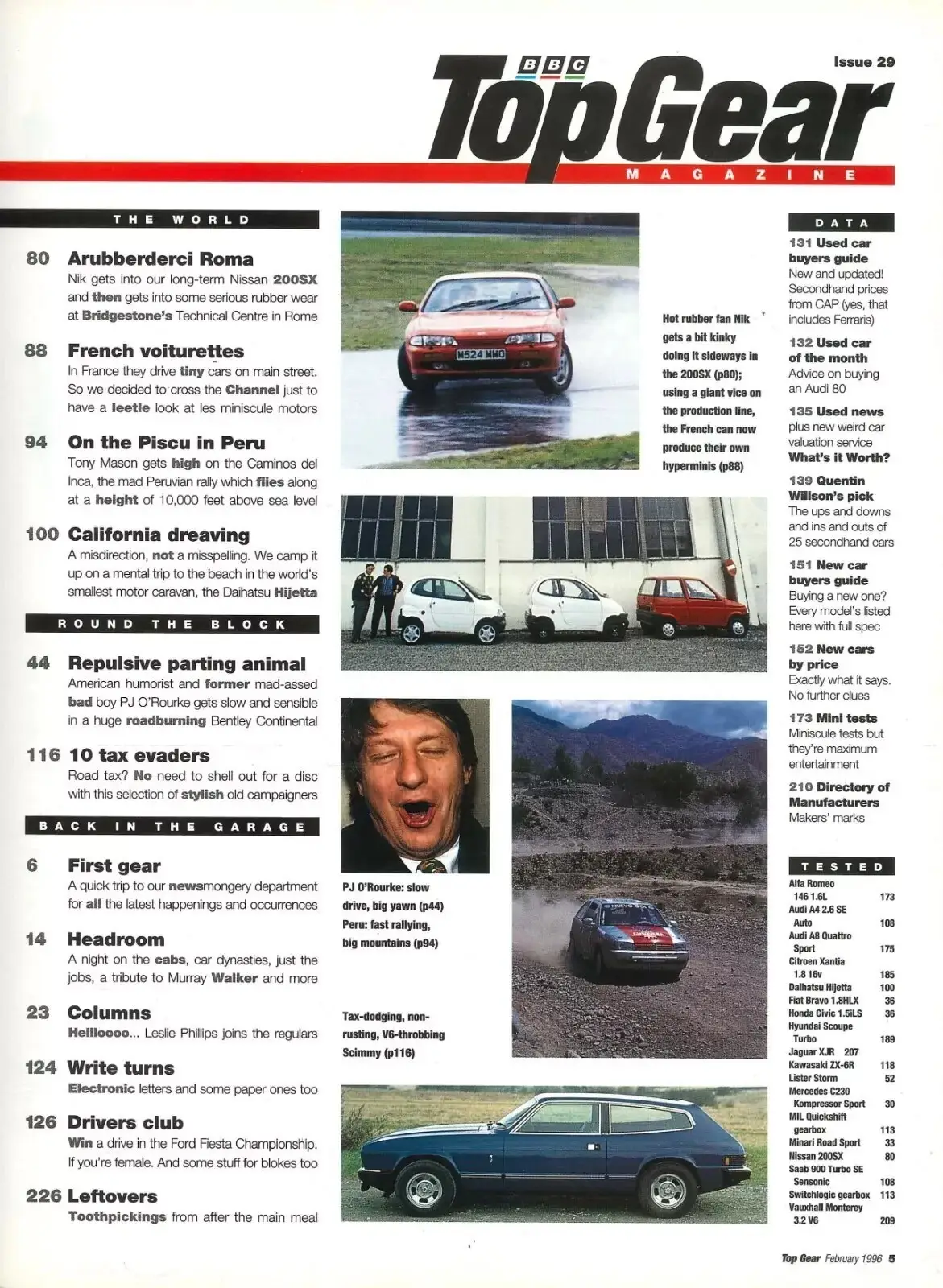 BBC Top Gear Magazine Issue #29, Jeremy Clarkson, Toyota Corolla, Merc, Feb 1996 - image 3 | Free standard UK delivery included | Discount Quality Products