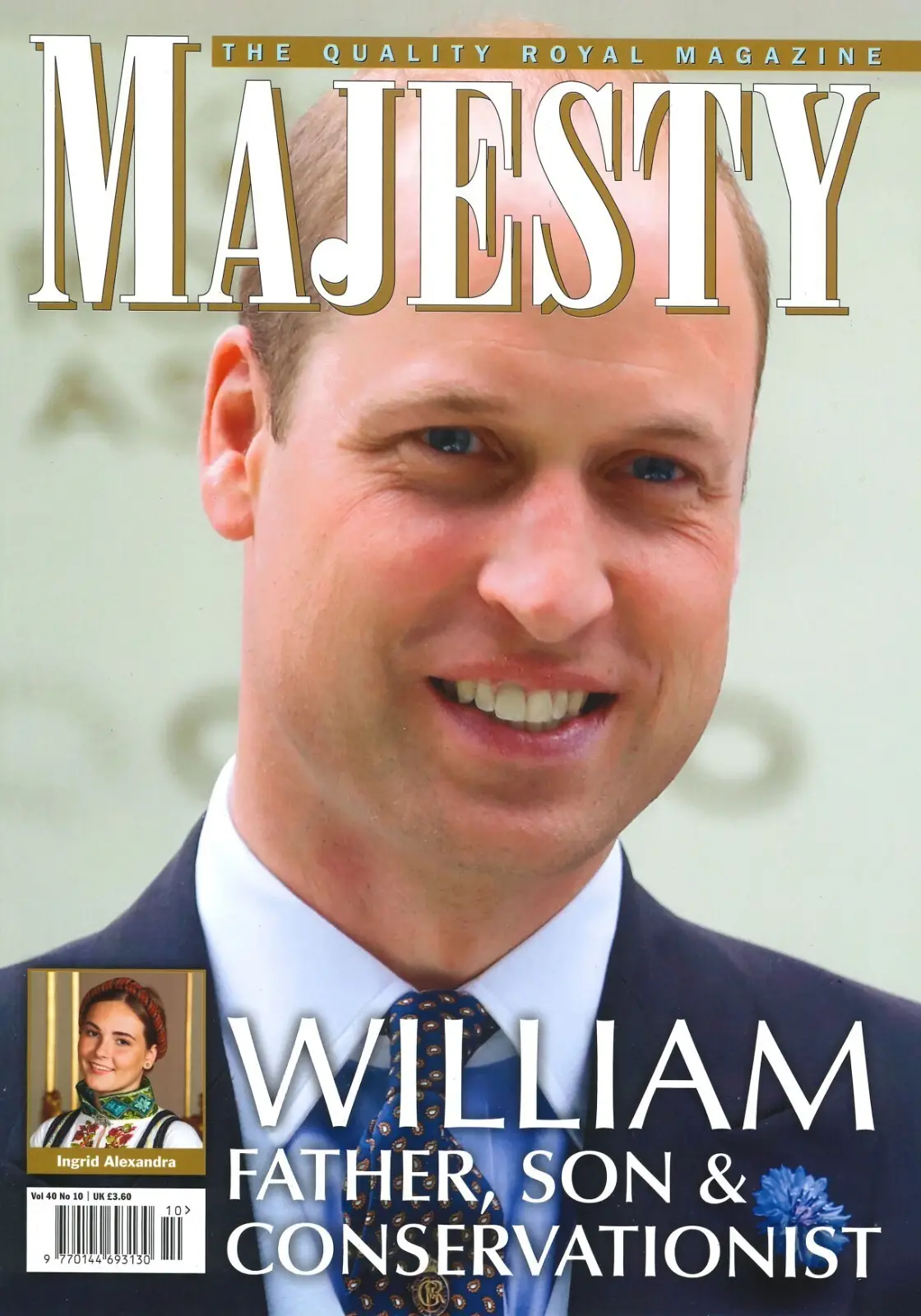 Majesty Magazine, Prince William, King Charles, Camilla, Elizabeth, Oct 2019