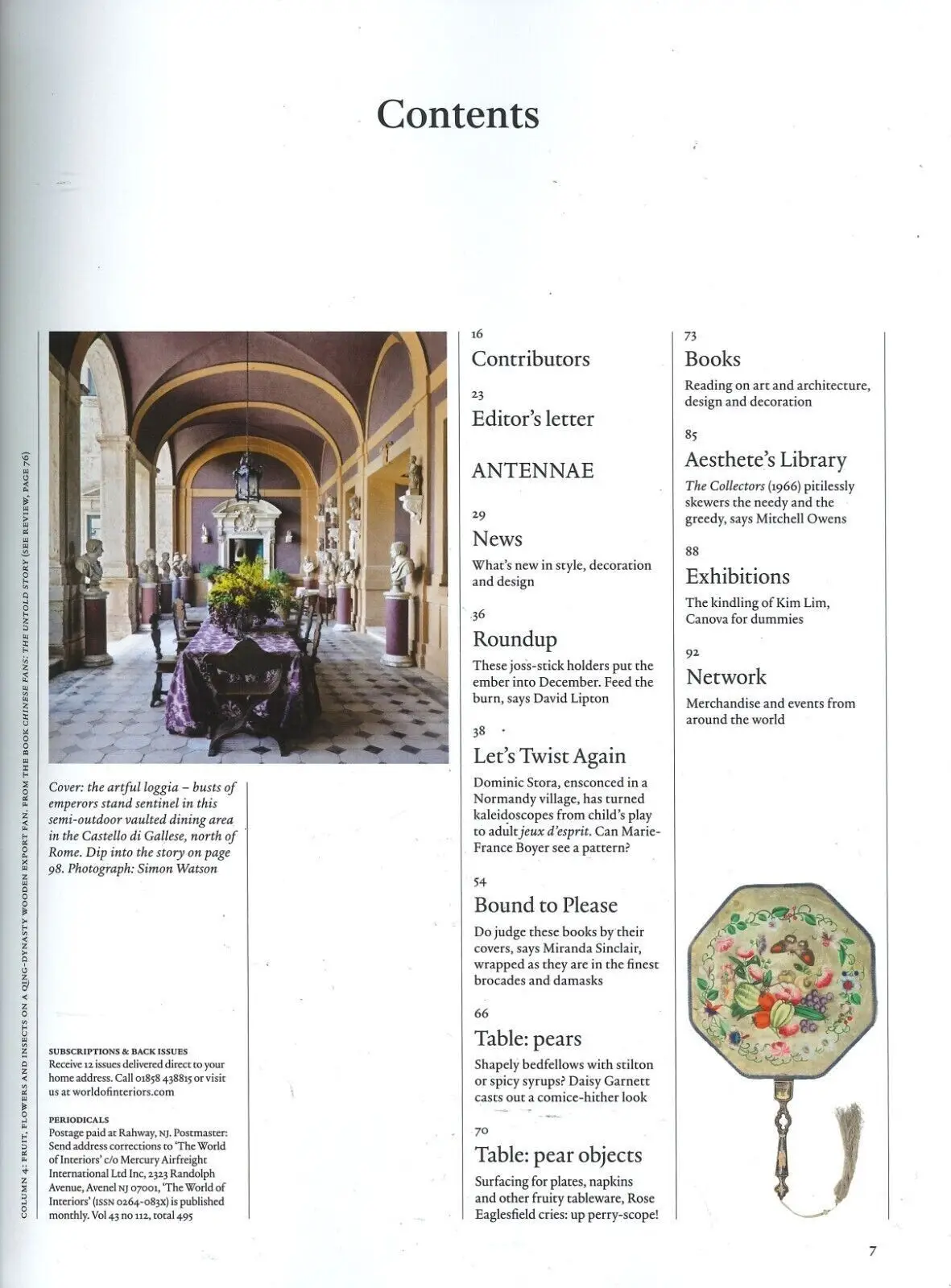 World of Interiors Magazine: Home Décor, Designs, Exhibitions, Art, Dec 2023 - image 2 | Free standard UK delivery included | Discount Quality Products