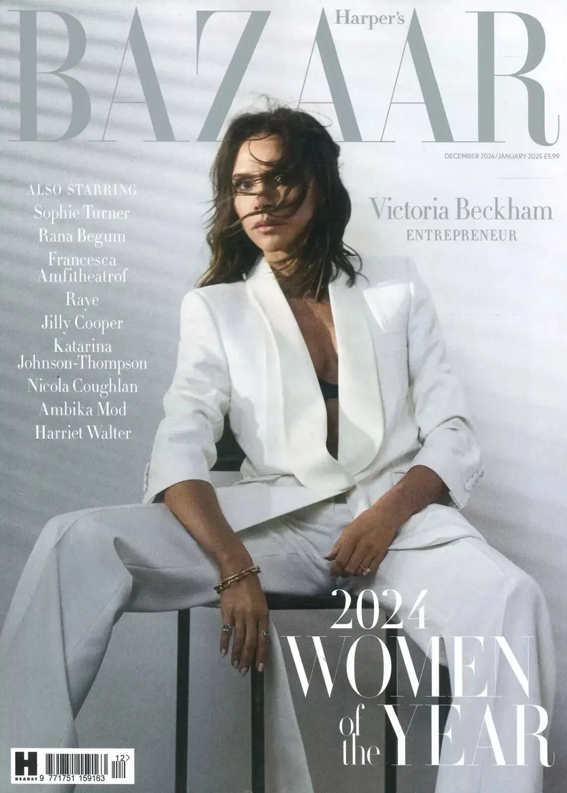 Harper's Bazaar Magazine: Victoria Beckham, Women of the Year, Dec/Jan 2025