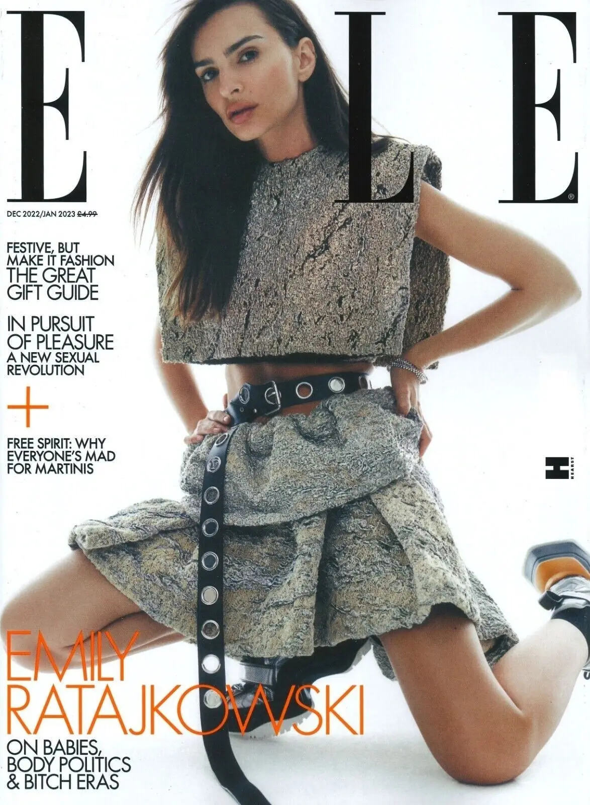 Elle Magazine Emily Ratajkowski, Pat Cleveland, Kosar Ali, Model, Dec/Jan 2023