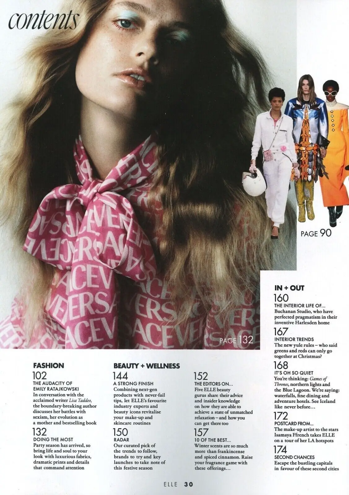 Elle Magazine Emily Ratajkowski, Pat Cleveland, Kosar Ali, Model, Dec/Jan 2023 - image 3 | Free standard UK delivery included | Discount Quality Products