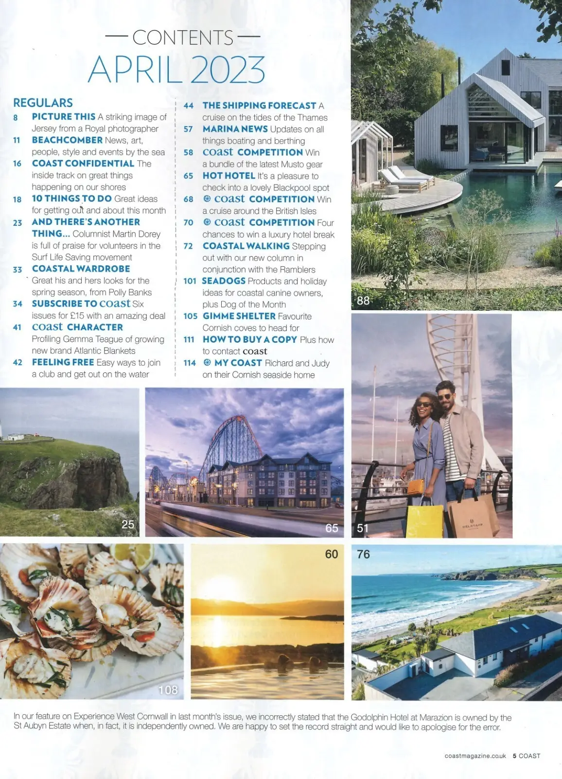 Coast Magazine, Scotland, Seaside Homes, Festival, Travel, Holiday, April 2023 - image 3 | Free standard UK delivery included | Discount Quality Products