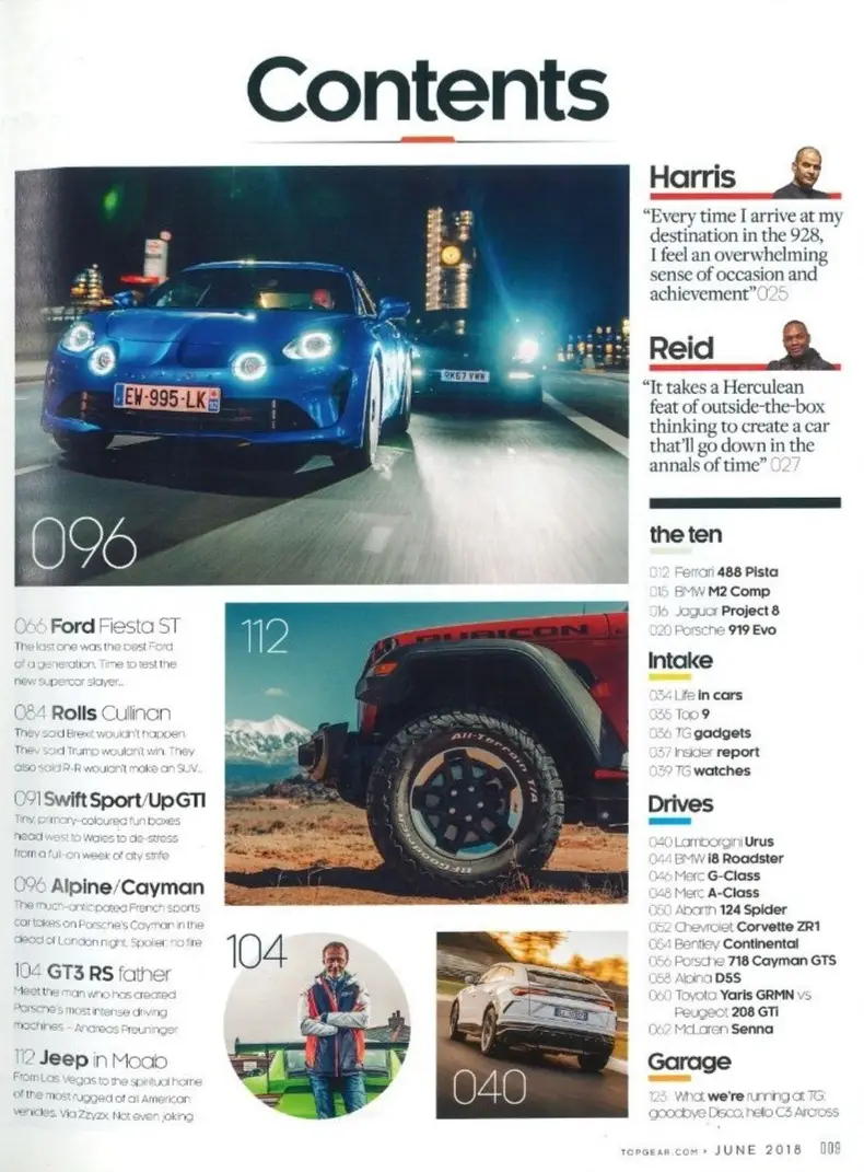 BBC Top Gear Magazine: Issue #309, Ford Fiesta ST, GT3 RS, Jeep, Cars, June 2018 - image 2 | Free standard UK delivery included | Discount Quality Products