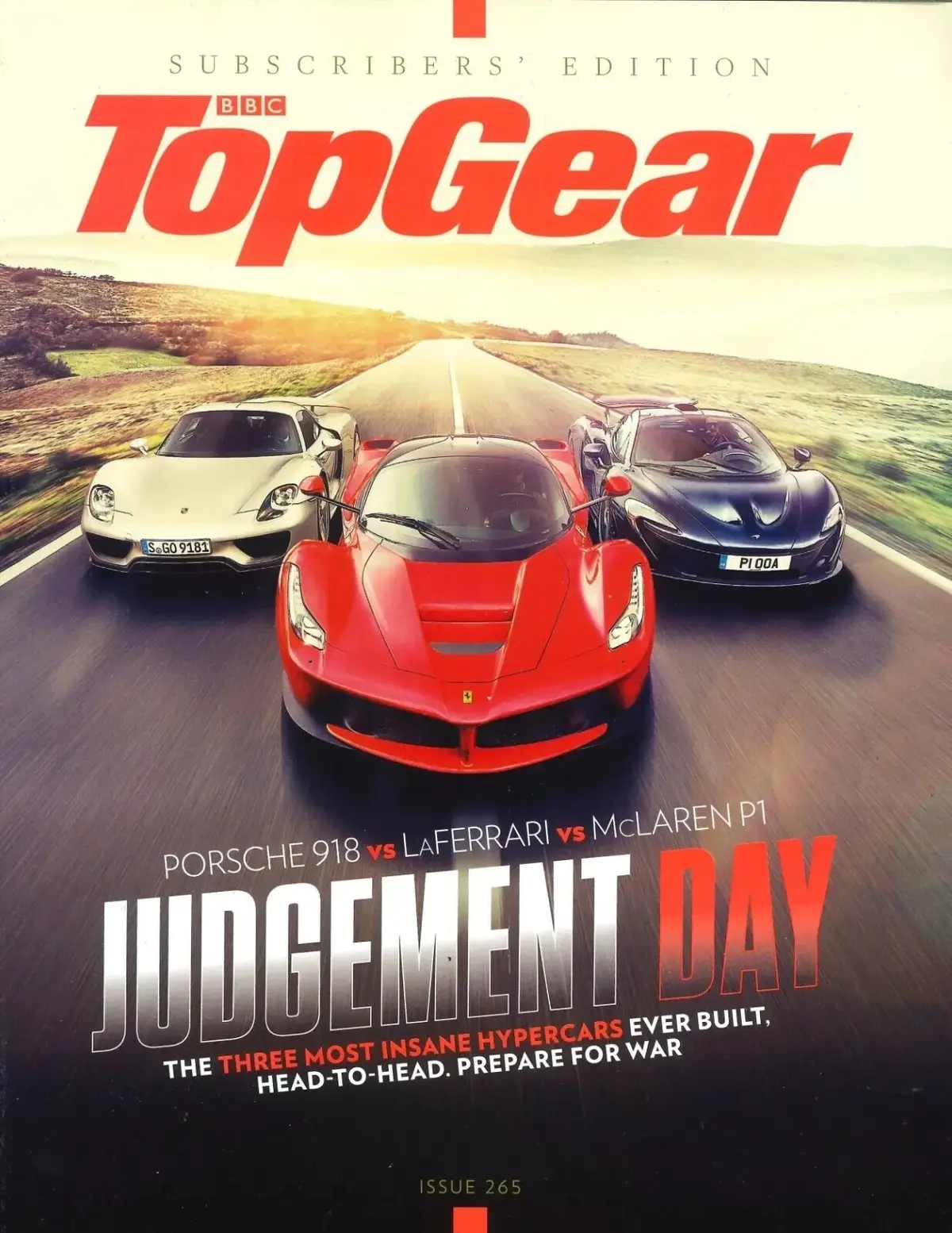 BBC Top Gear Magazine: Issue #265, Porsche 918, LaFerrari, McLaren P1, Jan 2015