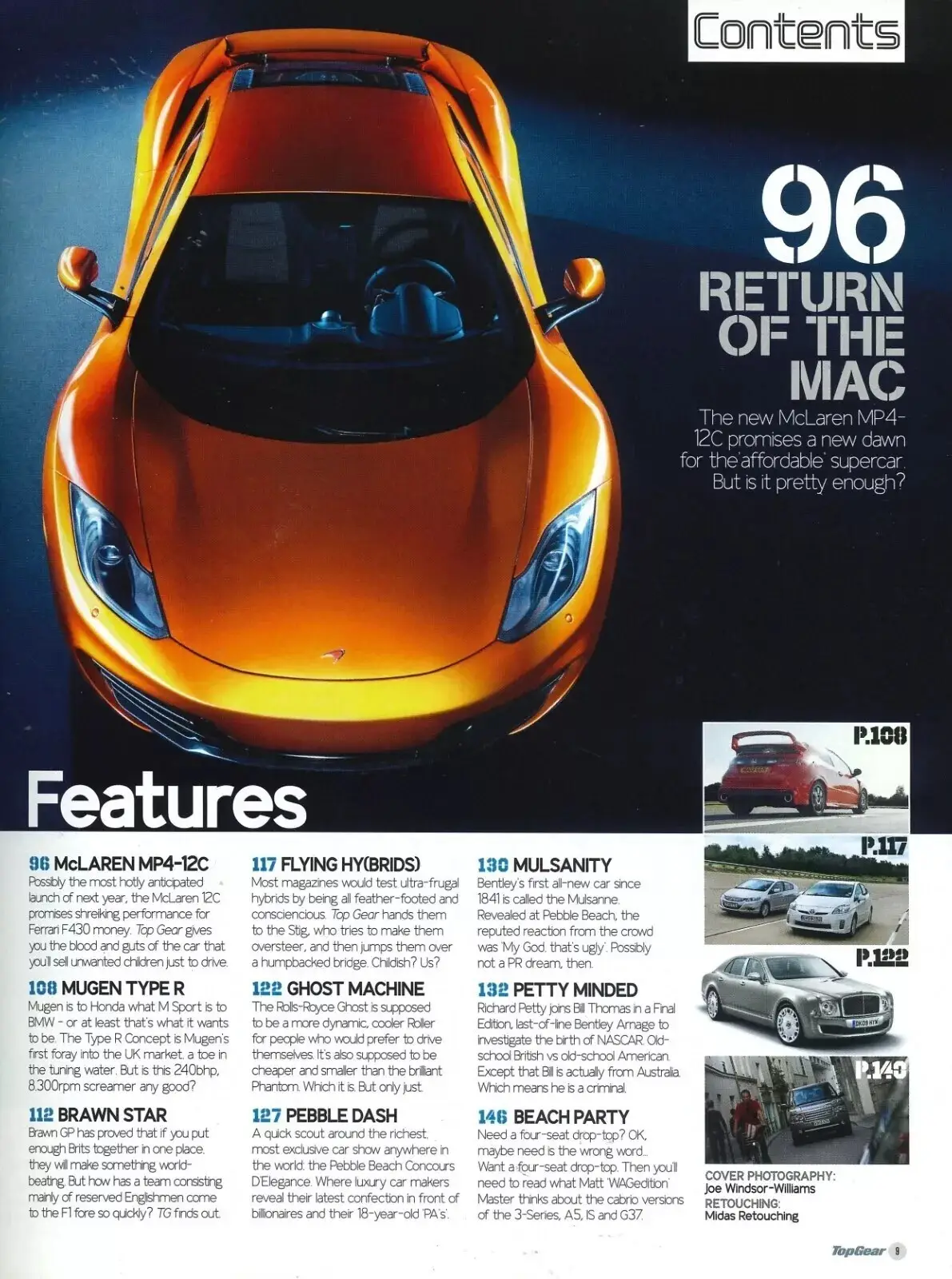 BBC Top Gear Magazine: Issue #196, McLaren MP4-12C, Lambo Balboni, Oct 2009 - image 2 | Free standard UK delivery included | Discount Quality Products