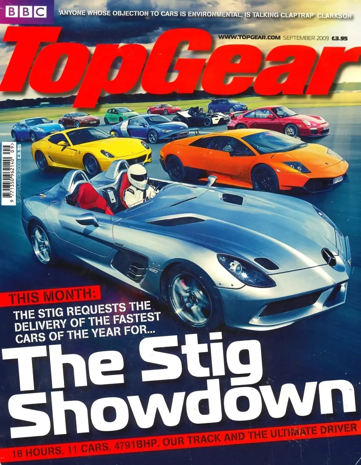 BBC Top Gear Magazine: Issue #195, Ferrari 458, Porsche Panamera, BMW, Sept 2009