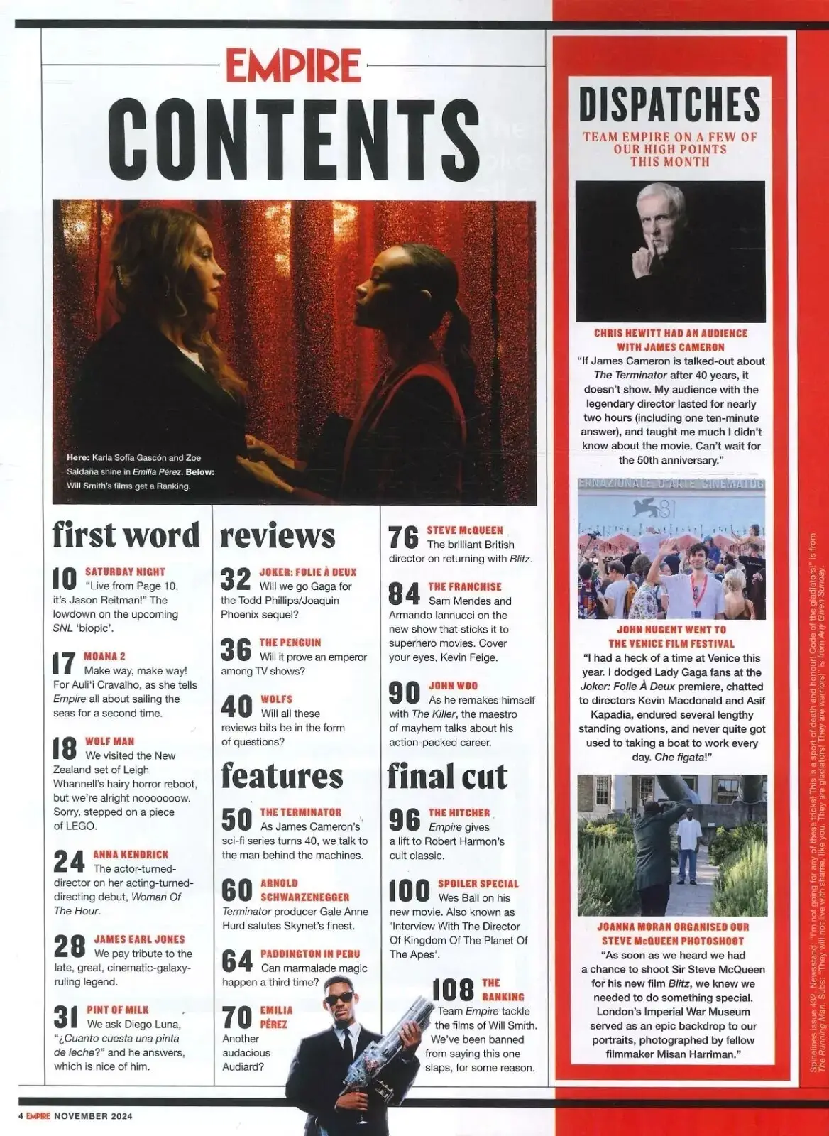Empire Magazine: 40 Years of Terminator, Arnold, James Cameron, Films, Nov 2024 - image 2 | Free standard UK delivery included | Discount Quality Products