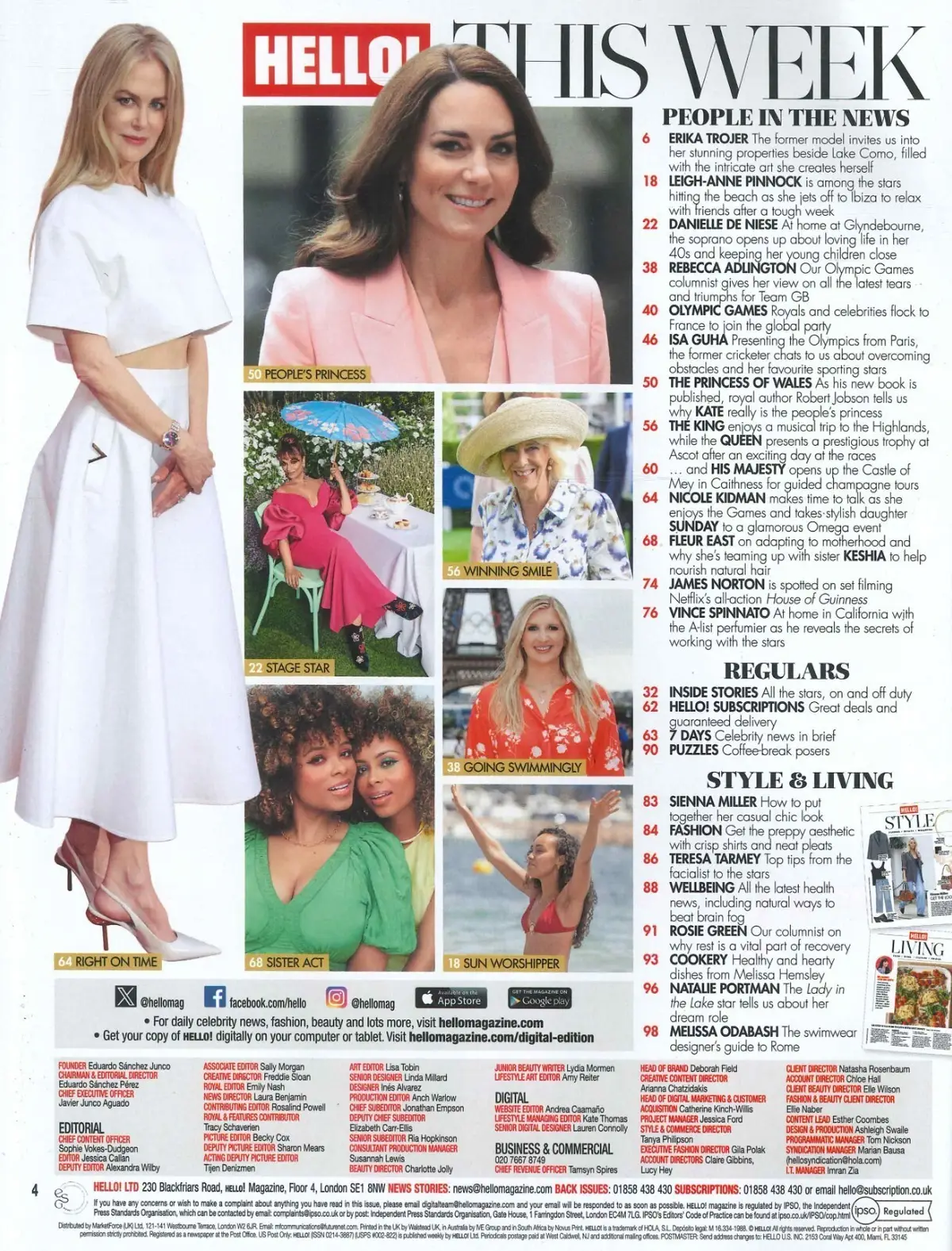 HELLO! Magazine: Princess Kate, Nicole Kidman, King Charles, Camilla, 12.8.24 - image 2 | Free standard UK delivery included | Discount Quality Products