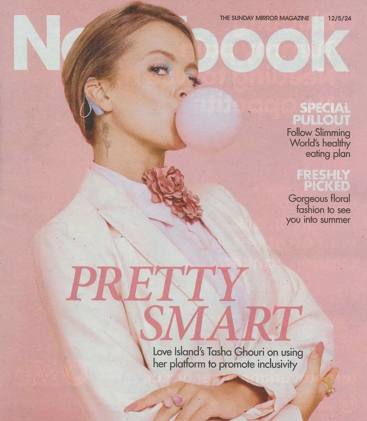 Sunday Mirror Notebook Magazine: Tasha Ghouri, Jennie Bond, Fashion, 12.5.24 - Free standard UK delivery included | Discount Quality Products