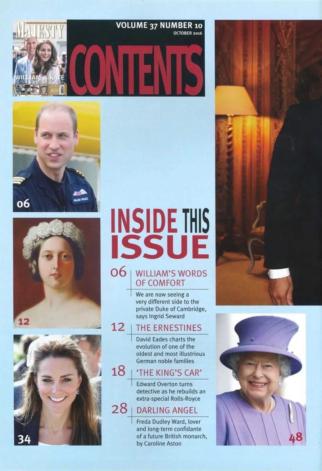 Majesty Magazine, Kate Middleton, Prince William, King Charles III, Oct 2016 - image 2 | Free standard UK delivery included | Discount Quality Products