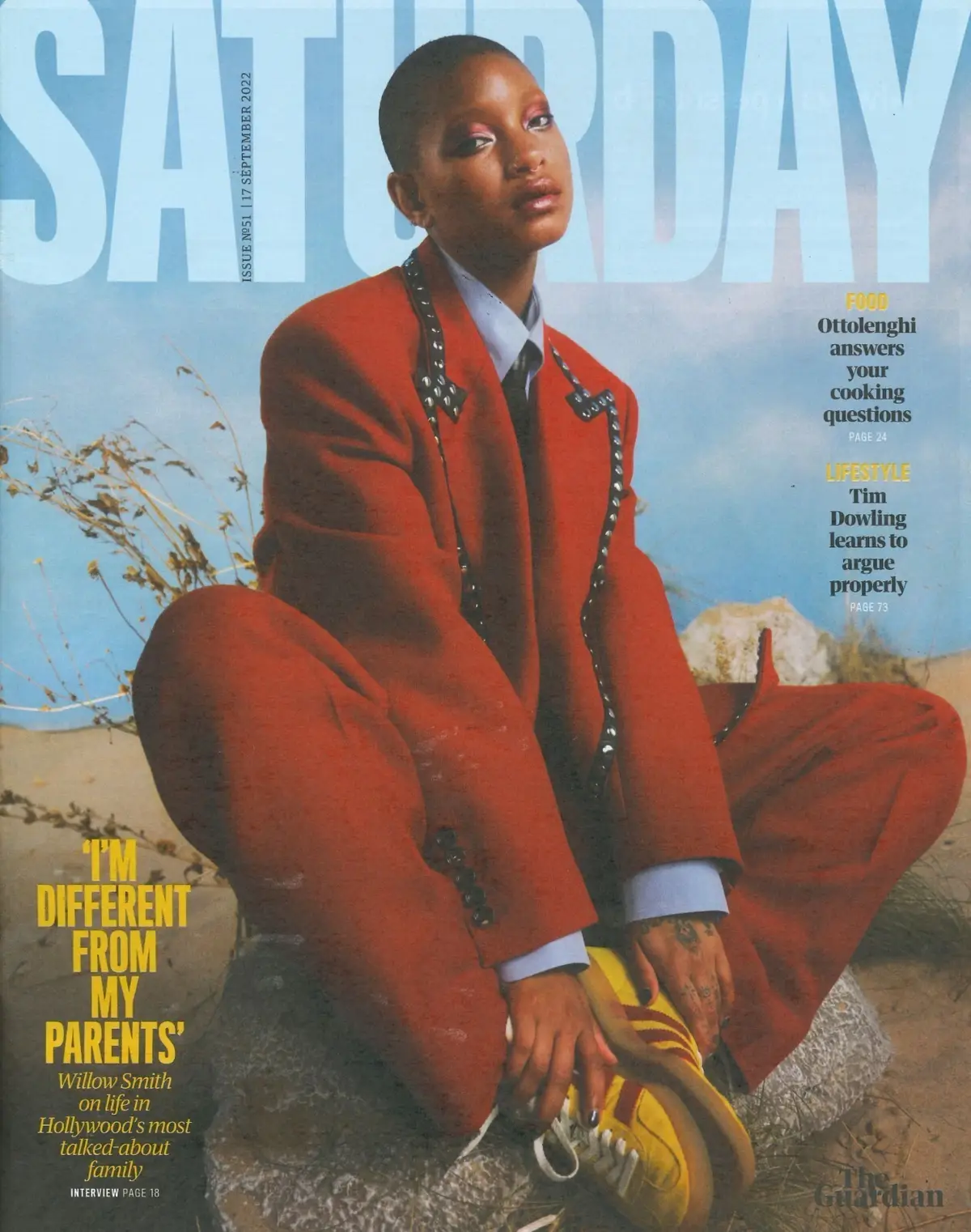 Guardian Saturday Magazine: Willow Smith, Charlotte Rampling, M.Rosen, 17.9.22