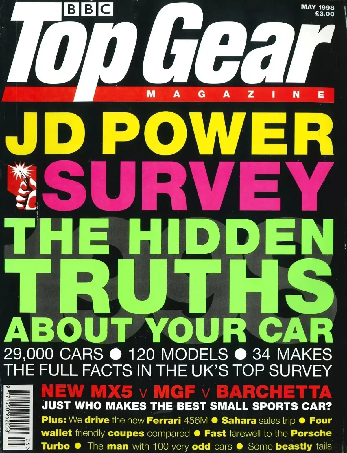 BBC Top Gear Magazine: Issue #56, Ferrari 456M, Porsche 911, Mazda, May 1998