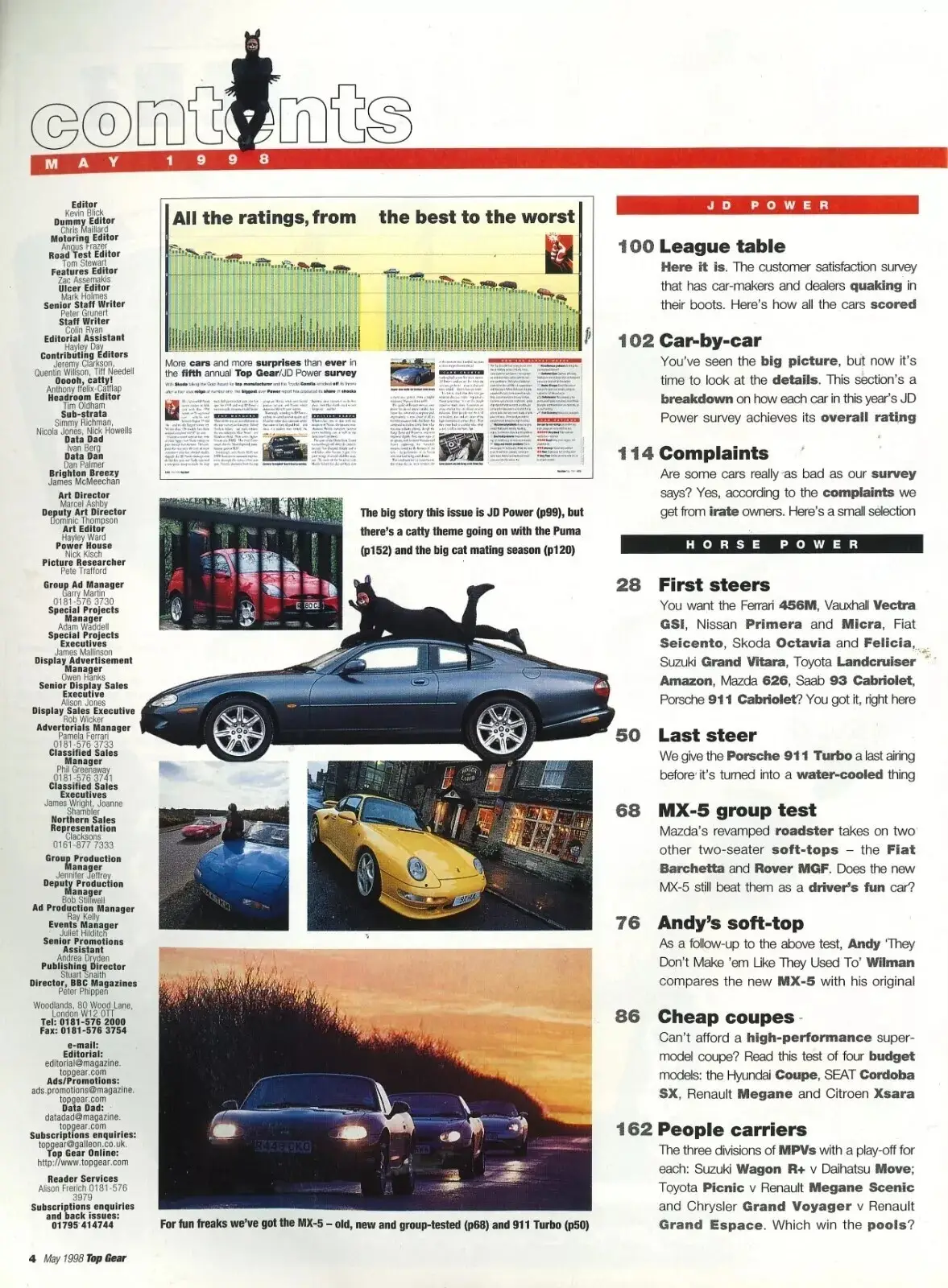 BBC Top Gear Magazine: Issue #56, Ferrari 456M, Porsche 911, Mazda, May 1998 - image 2 | Free standard UK delivery included | Discount Quality Products
