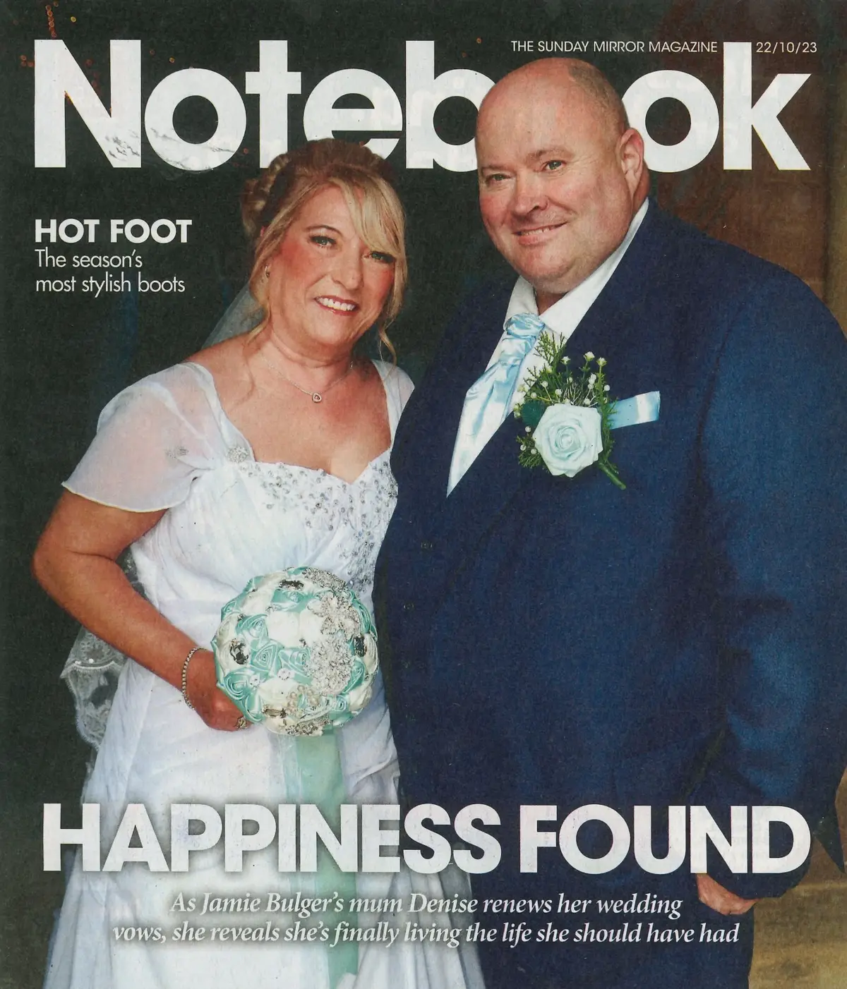 Sunday Mirror Notebook Magazine: Denise Fergus, Lydia Bright, Fashion, 22.10.23