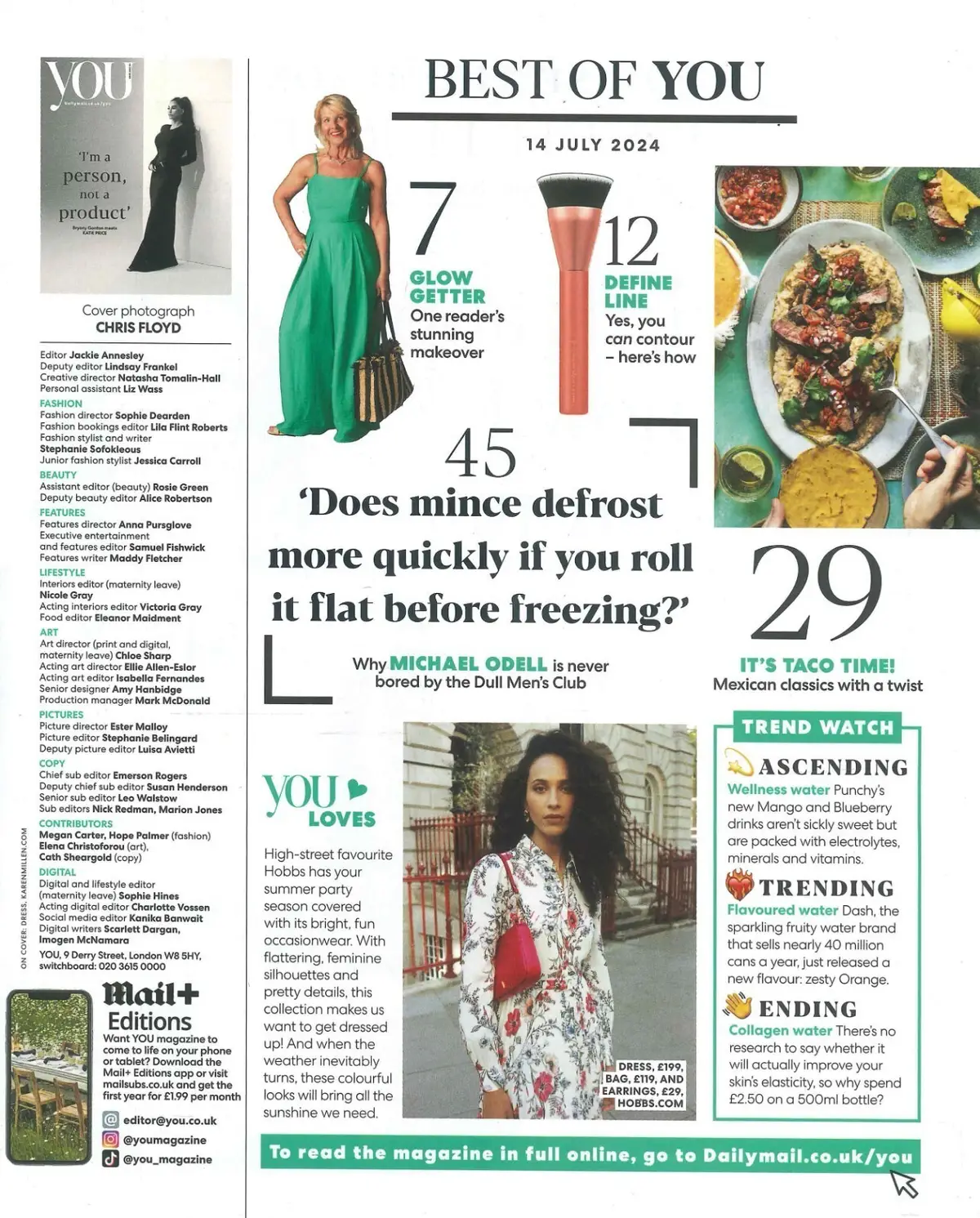You Magazine: Katie Price, Louise Thompson, Carol Kirkwood, Fashion, 14.7.24 - image 2 | Free standard UK delivery included | Discount Quality Products