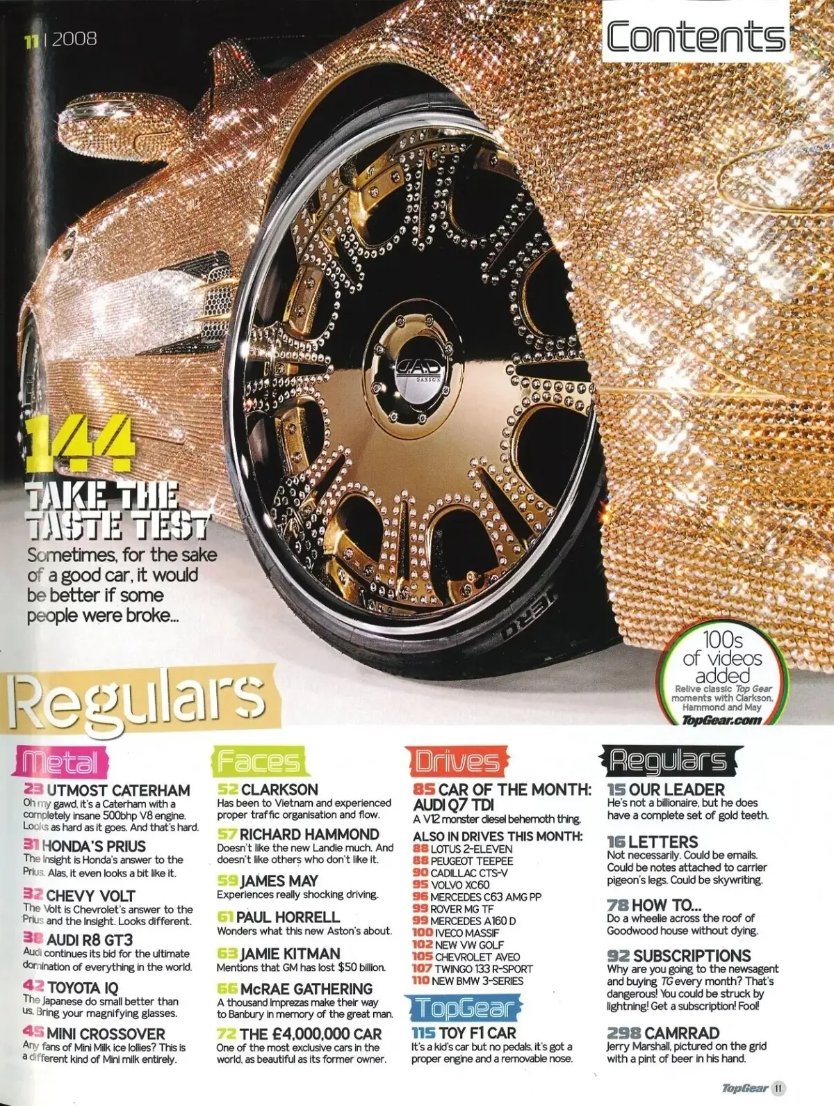 BBC Top Gear Magazine: Issue #184, Aston Martin One-77, James Bond, Nov 2008 - image 3 | Free standard UK delivery included | Discount Quality Products