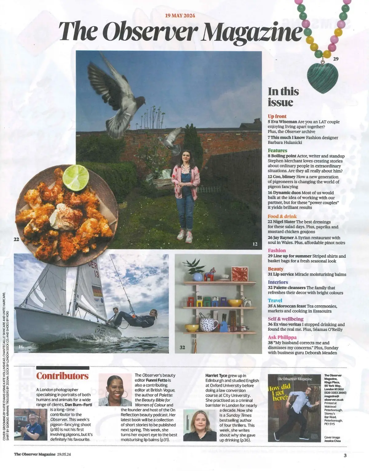 Observer Magazine: Stephen Merchant, Barbara Hulanicki, Deborah Meaden, 19.5.24 - image 2 | Free standard UK delivery included | Discount Quality Products