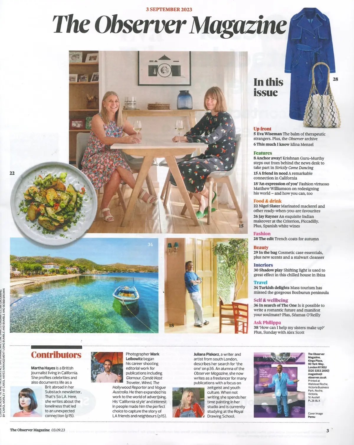 Observer Magazine, Matthew Williamson, Krishnan Guru Murthy, Nigel S., 3.9.23 - image 2 | Free standard UK delivery included | Discount Quality Products