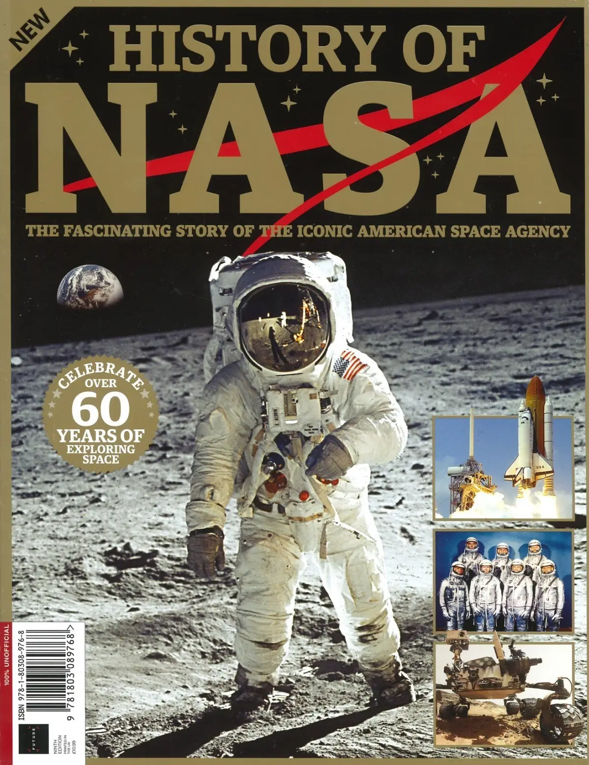 History of NASA Magazine, 60 Years of Space Exploration, Neil Armstrong, 2023
