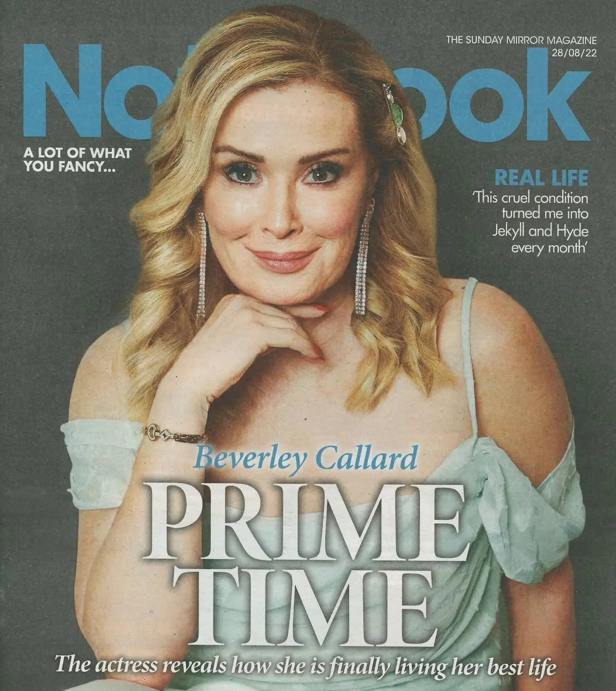 Sunday Mirror Notebook Magazine Beverley Callard, Bronagh Waugh, Fashion 28.8.22
