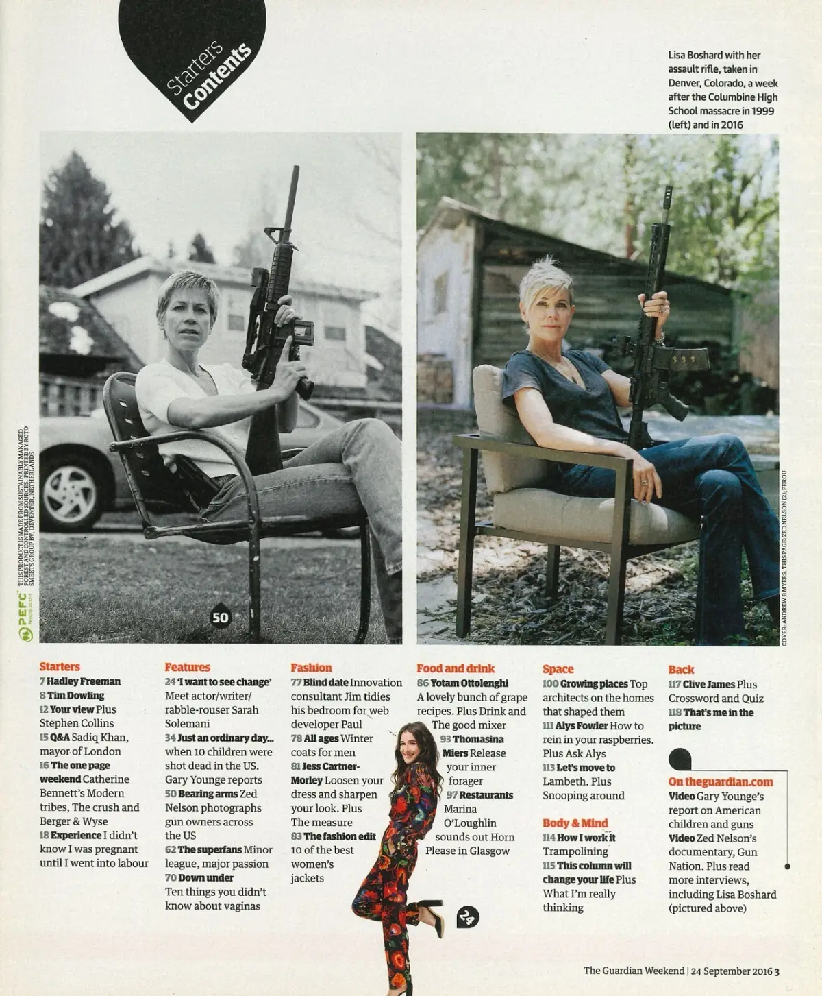 Guardian Weekend Magazine, Stephen Collins, Sadiq Khan, Sarah Solemani, 24.9.16 - image 2 | Free standard UK delivery included | Discount Quality Products