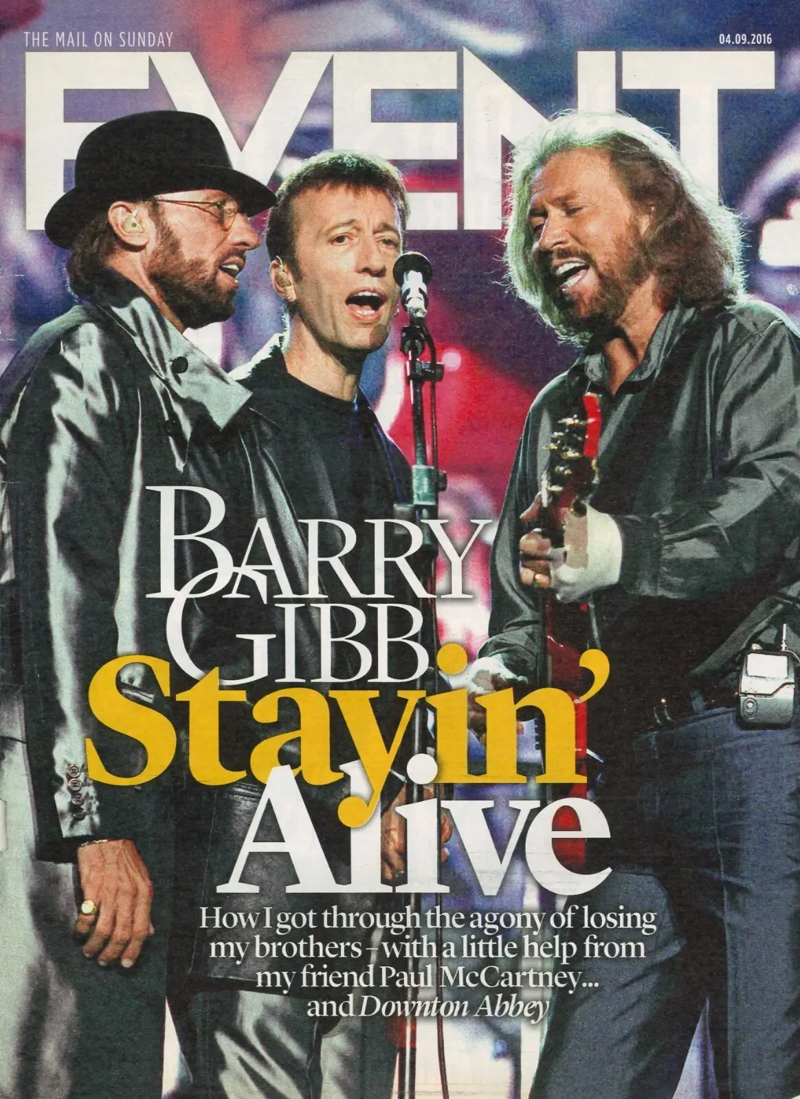 Event Magazine, Barry Gibb, Jerome Flynn, Ross Kemp, Daniel Craig, 4.9.16