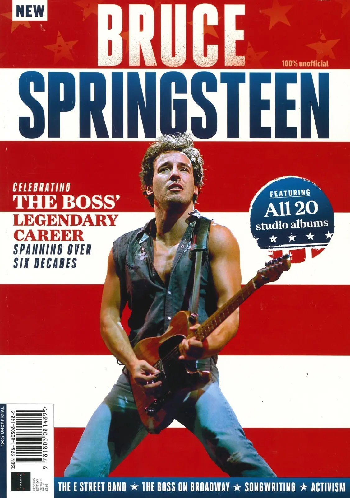 Bruce Springsteen Magazine, E Street Band, 20 Studio Albums, 6 Decades, Rock