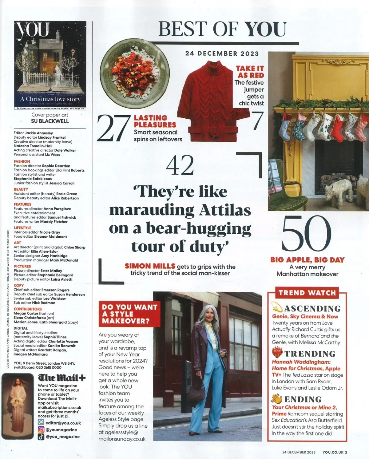 You Magazine: Sophie Kinsella, Queen Elizabeth II, Annabel Scholey, 24.12.23 - image 2 | Free standard UK delivery included | Discount Quality Products