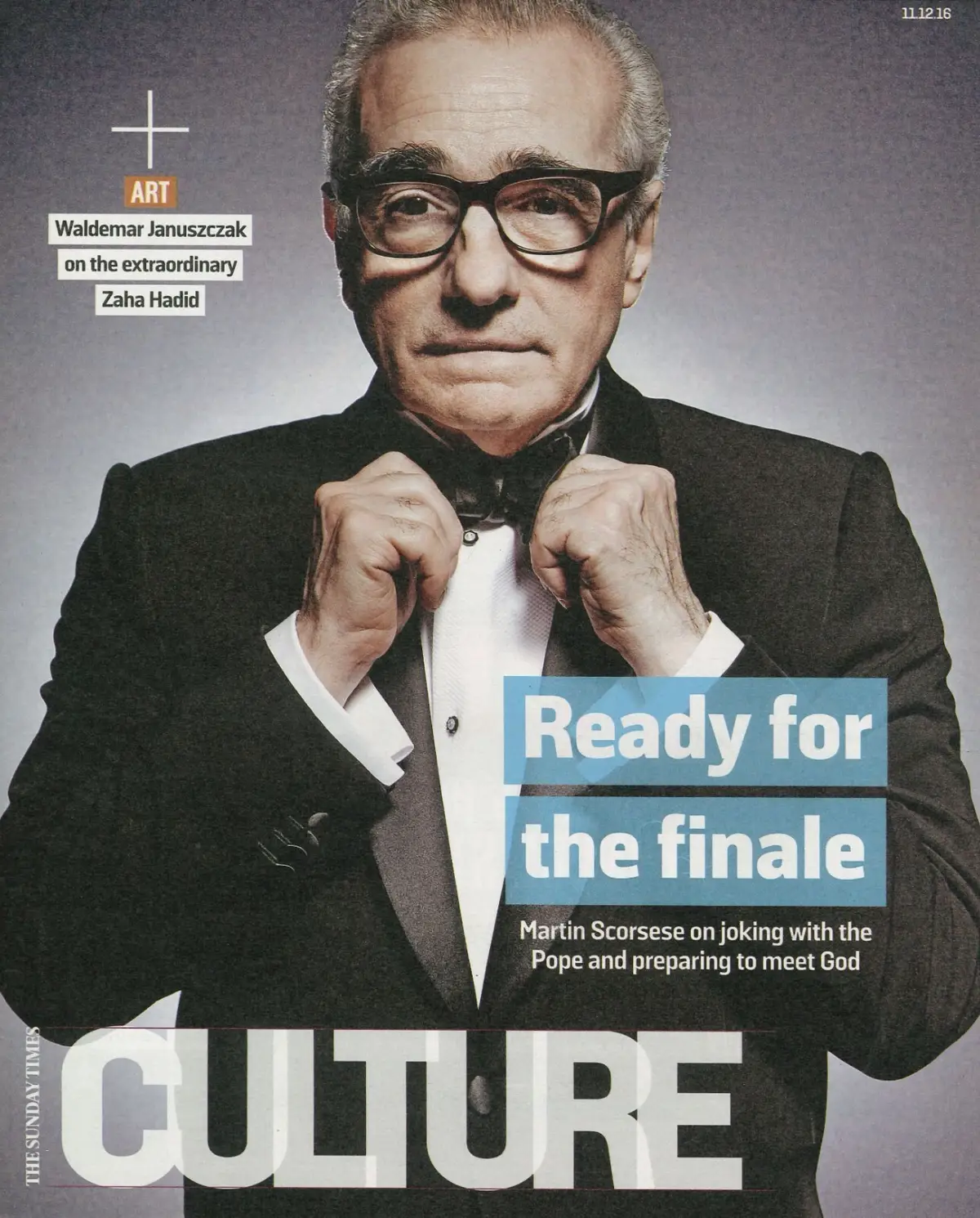 Sunday Times Culture Magazine Martin Scorsese Daniele Gatti, Zaha Hadid 11.12.16 - Free standard UK delivery included | Discount Quality Products