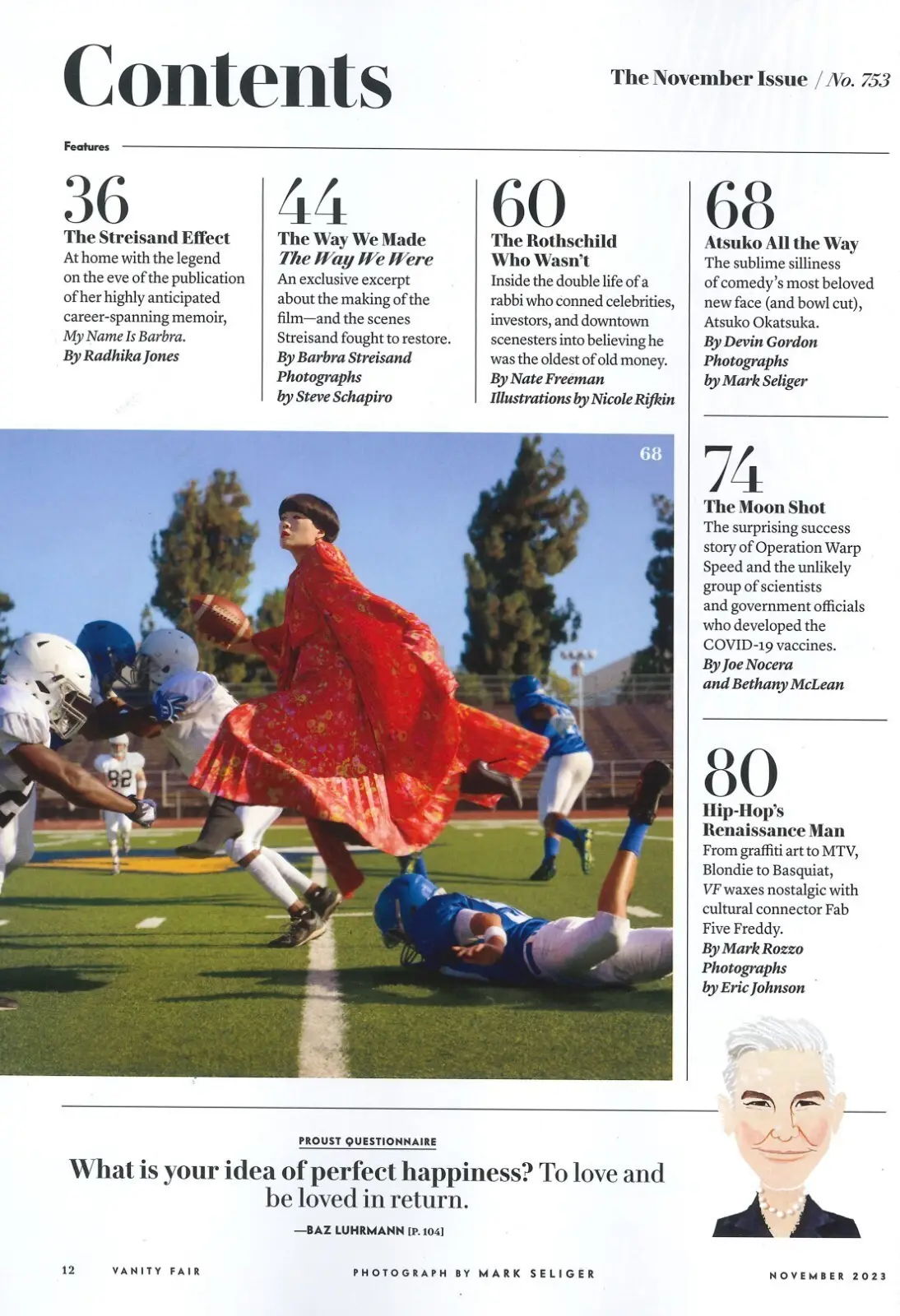 Vanity Fair Magazine: Barbra Streisand, Lorraine Nicholson, Okatsuka, Nov 2023 - image 3 | Free standard UK delivery included | Discount Quality Products