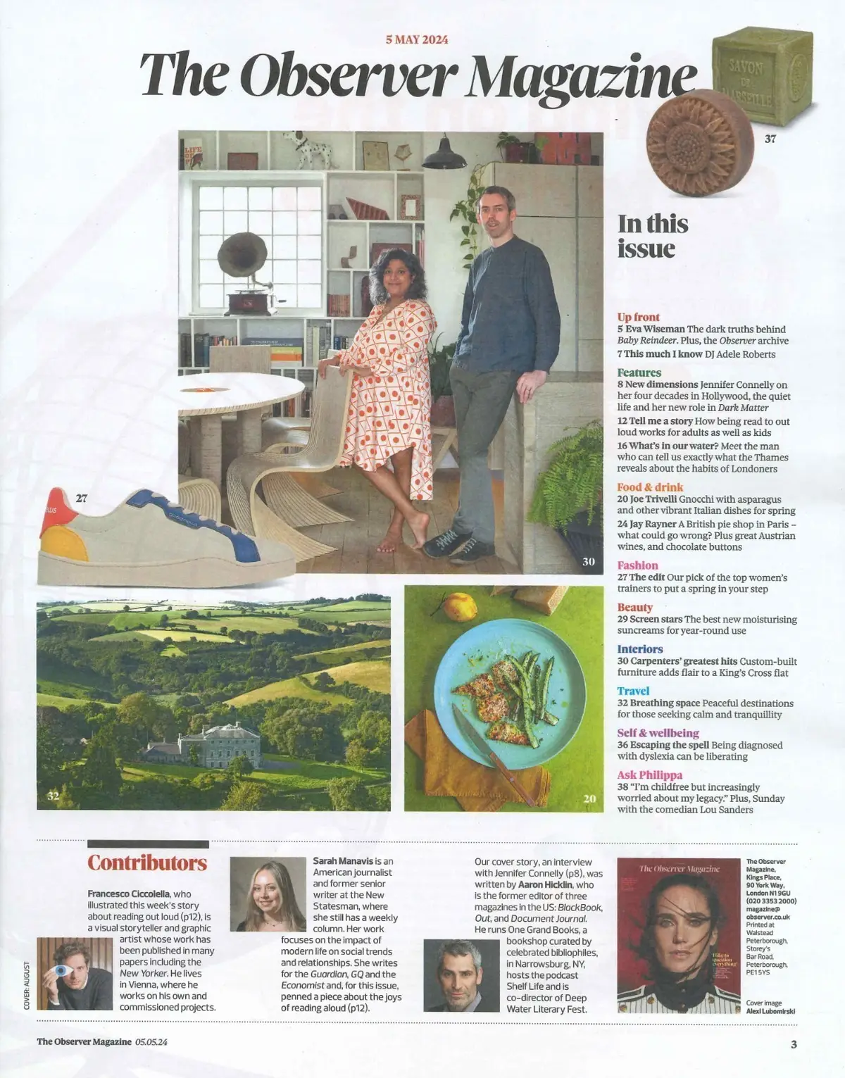 Observer Magazine: Jennifer Connelly, Adele Roberts, Lou Sanders, Fashion 5.5.24 - image 2 | Free standard UK delivery included | Discount Quality Products