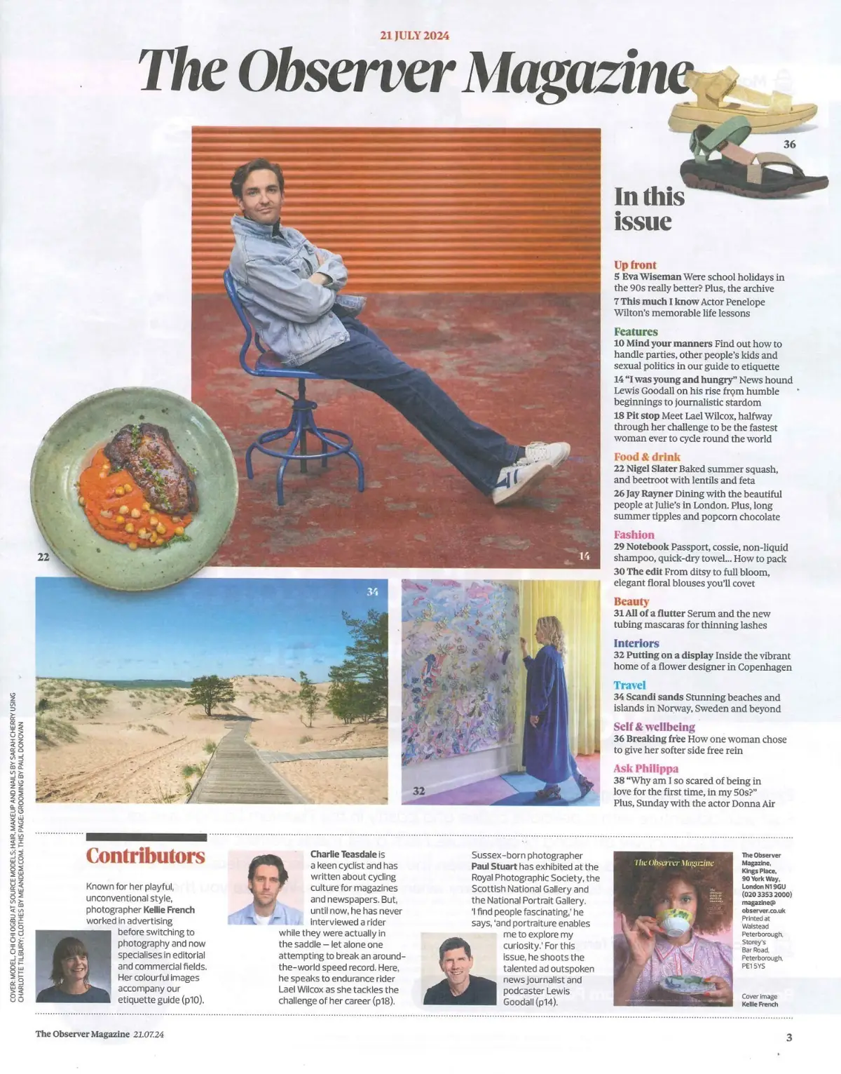 Observer Magazine: Penelope Wilton, Donna Air, Nigel Slater, Fashion, 21.7.24 - image 2 | Free standard UK delivery included | Discount Quality Products