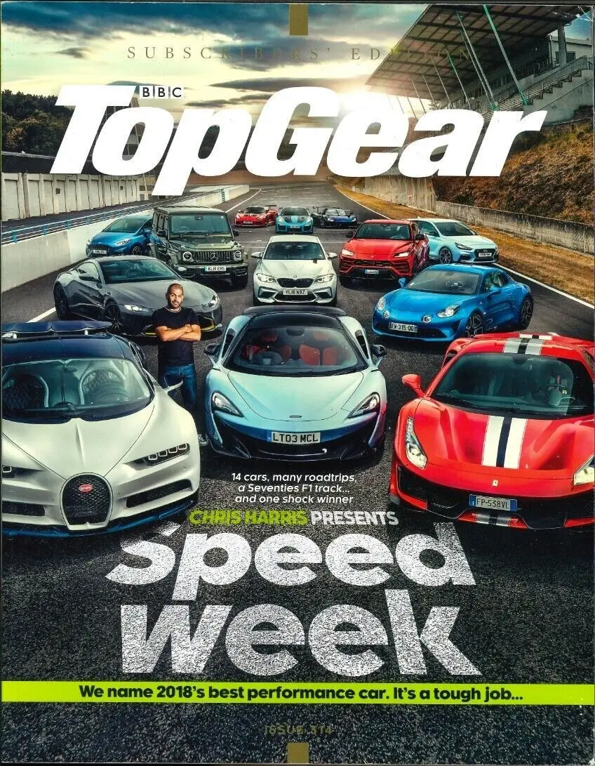BBC Top Gear Magazine: Issue #314, Ferrari Monza, BMW iNext, Tesla, Nov 2018