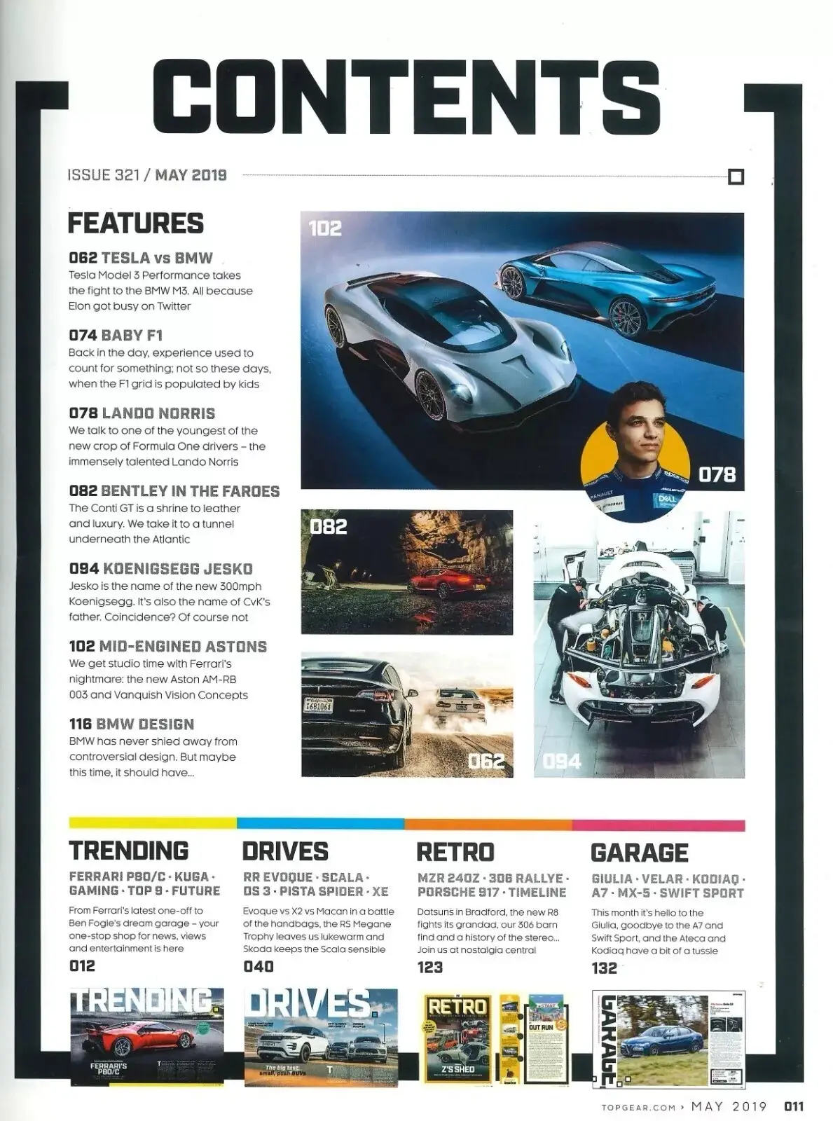 BBC Top Gear Magazine: Issue #321, Lando Norris, Tesla Model 3, BMW, May 2019 - image 2 | Free standard UK delivery included | Discount Quality Products