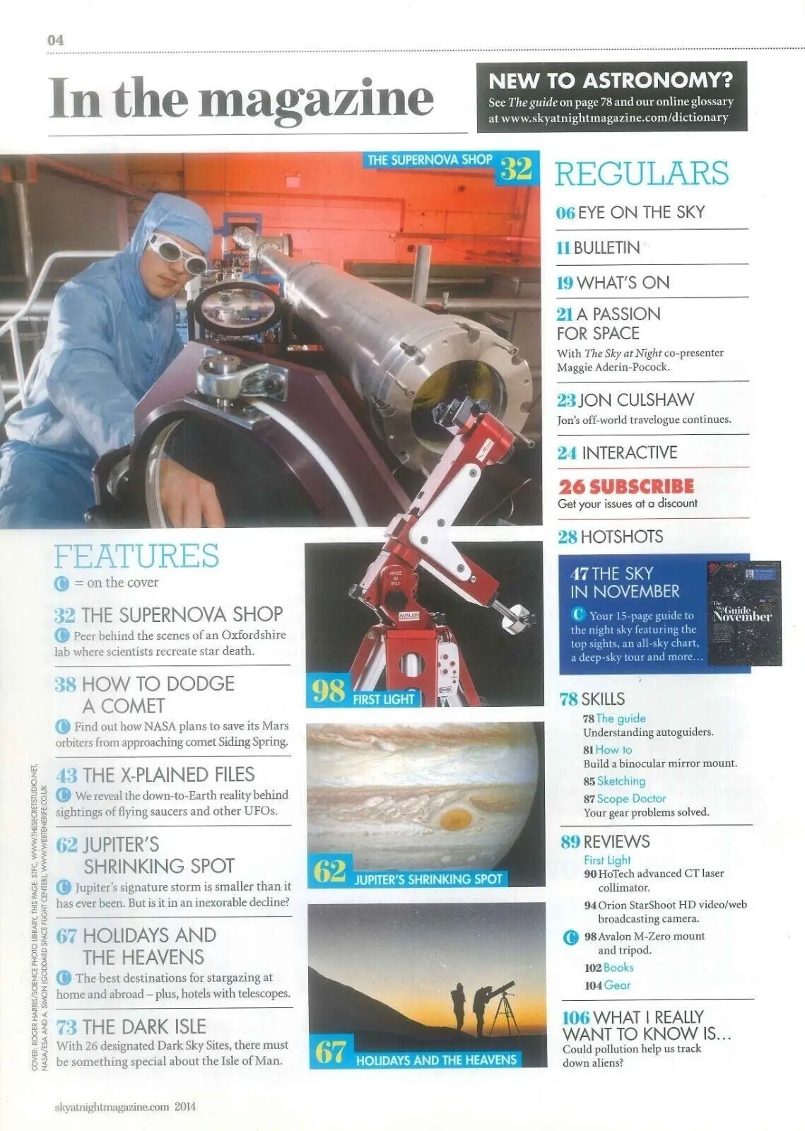 BBC Sky at Night Astronomy Magazine #114, Star Supernova, Jupiter, November 2014 - image 2 | Free standard UK delivery included | Discount Quality Products