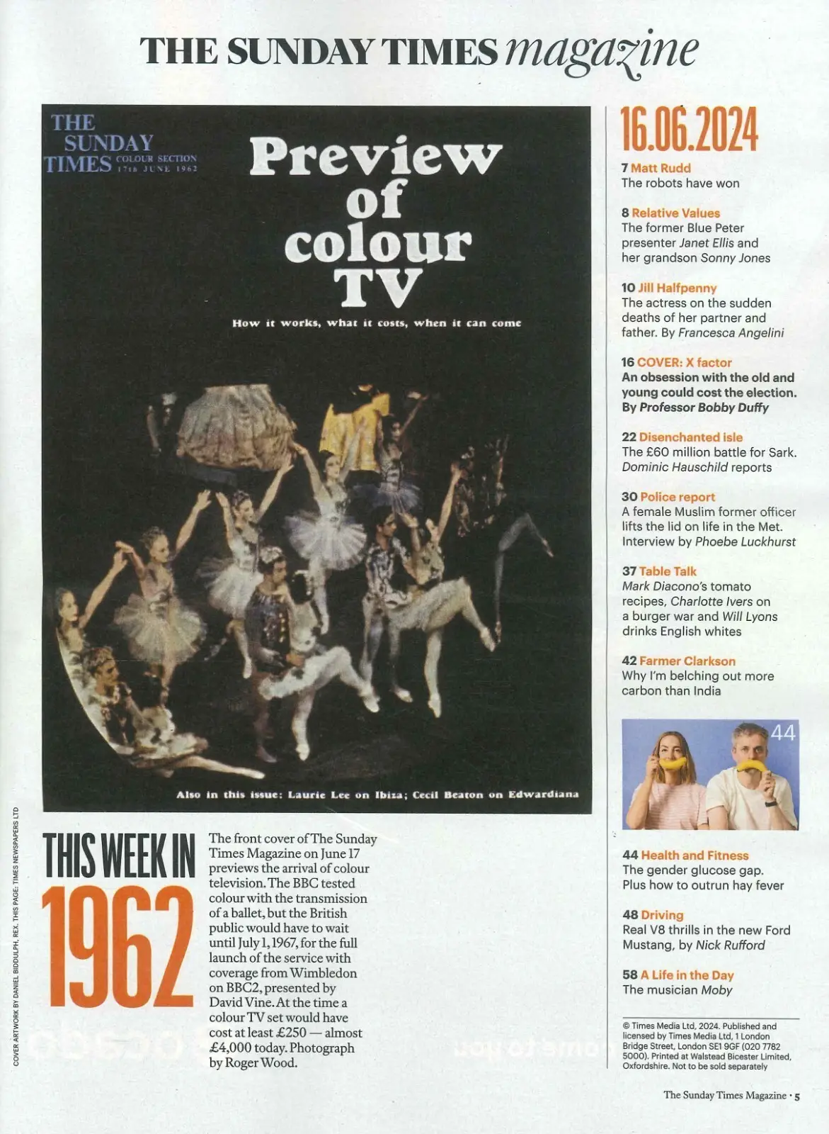 Sunday Times Magazine: Gen X, General Election '24, Racism In Met Police 16.6.24 - image 2 | Free standard UK delivery included | Discount Quality Products