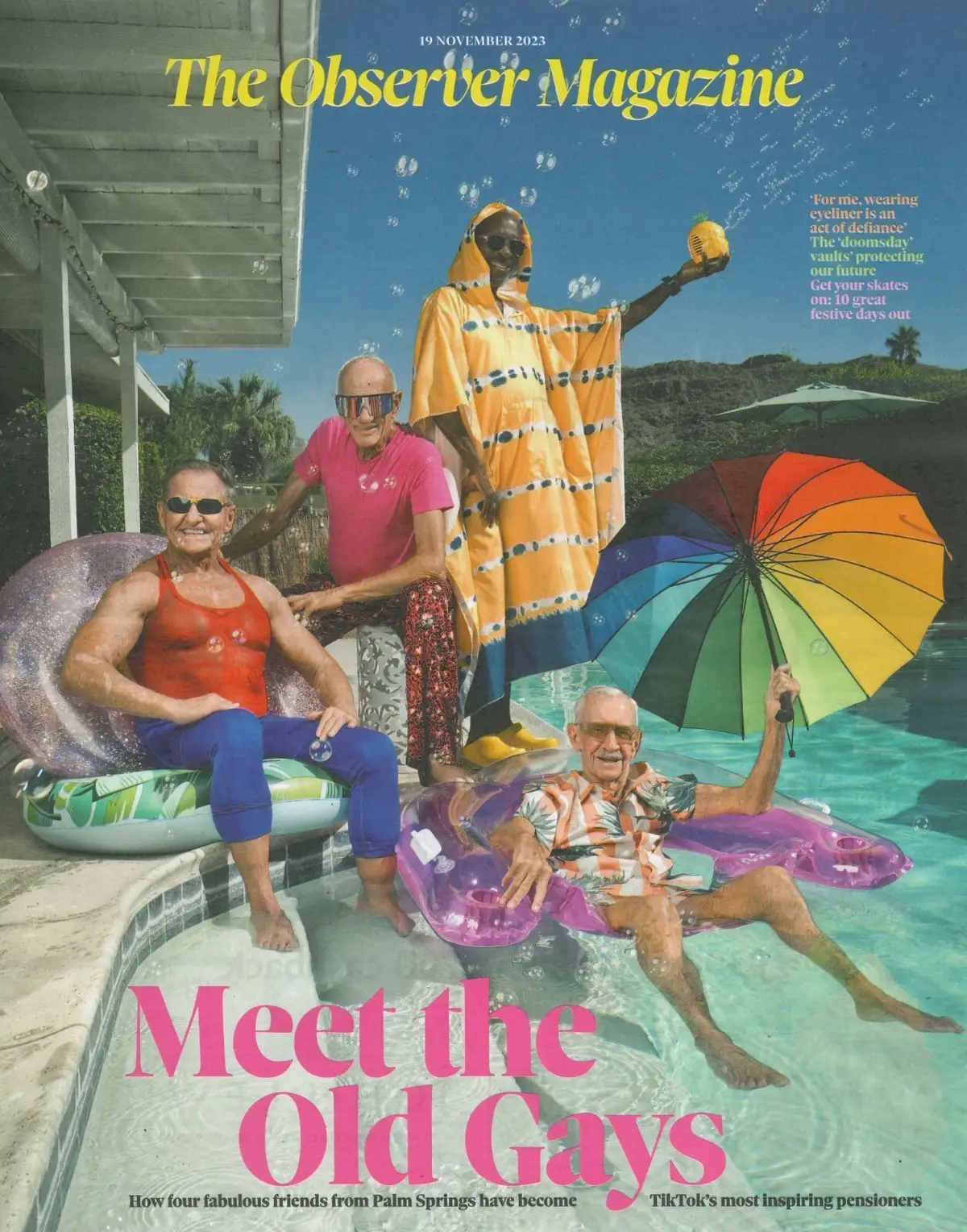 Observer Magazine: Old Gays, Kimberley Wilson, Hannah Waddingham, 19.11.23