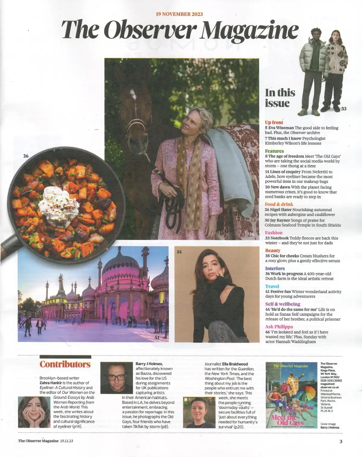 Observer Magazine: Old Gays, Kimberley Wilson, Hannah Waddingham, 19.11.23 - image 2 | Free standard UK delivery included | Discount Quality Products