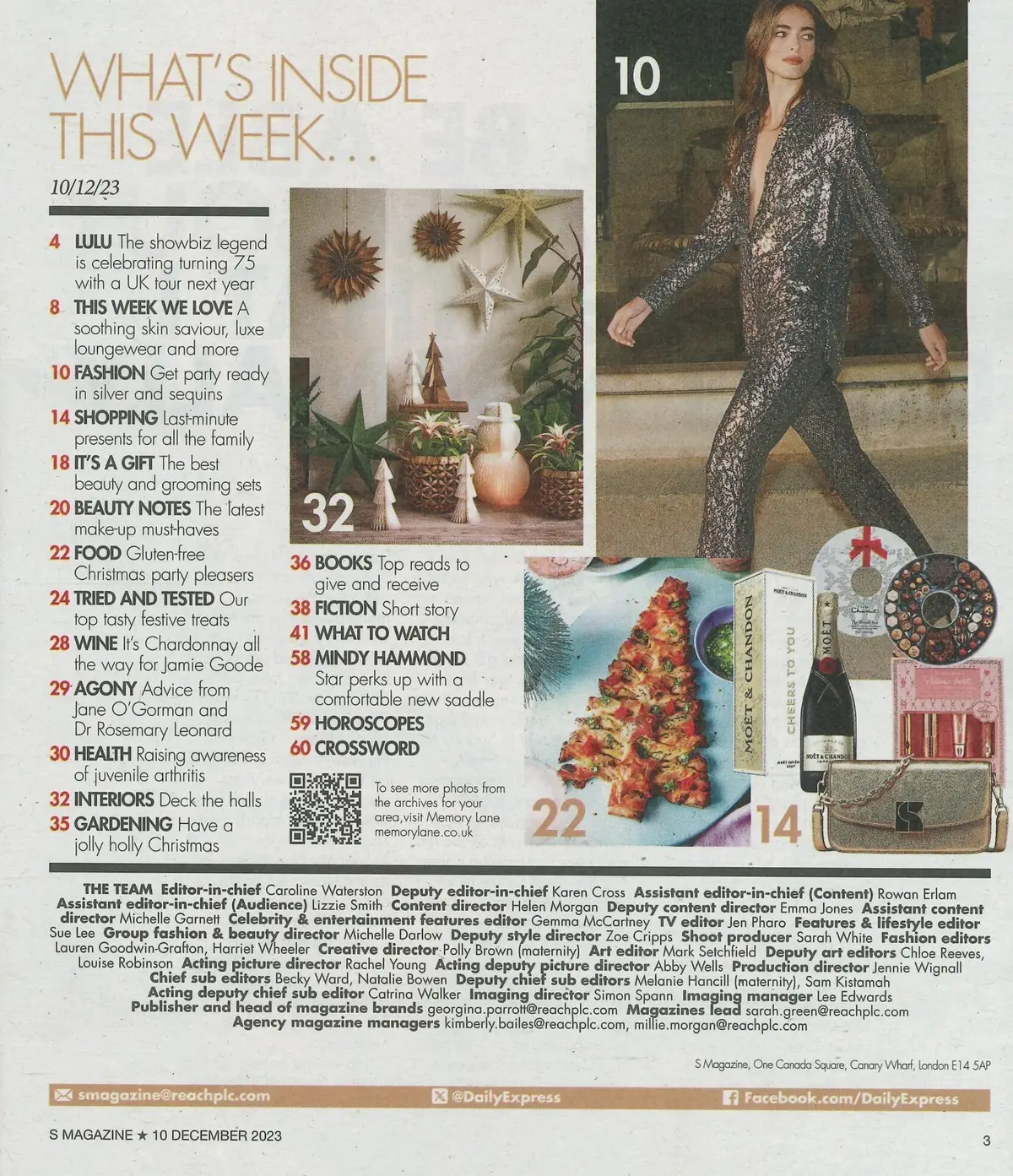 Sunday Express Magazine: Lulu, Mindy Hammond, A. Titchmarsh, Christmas, 10.12.23 - image 2 | Free standard UK delivery included | Discount Quality Products