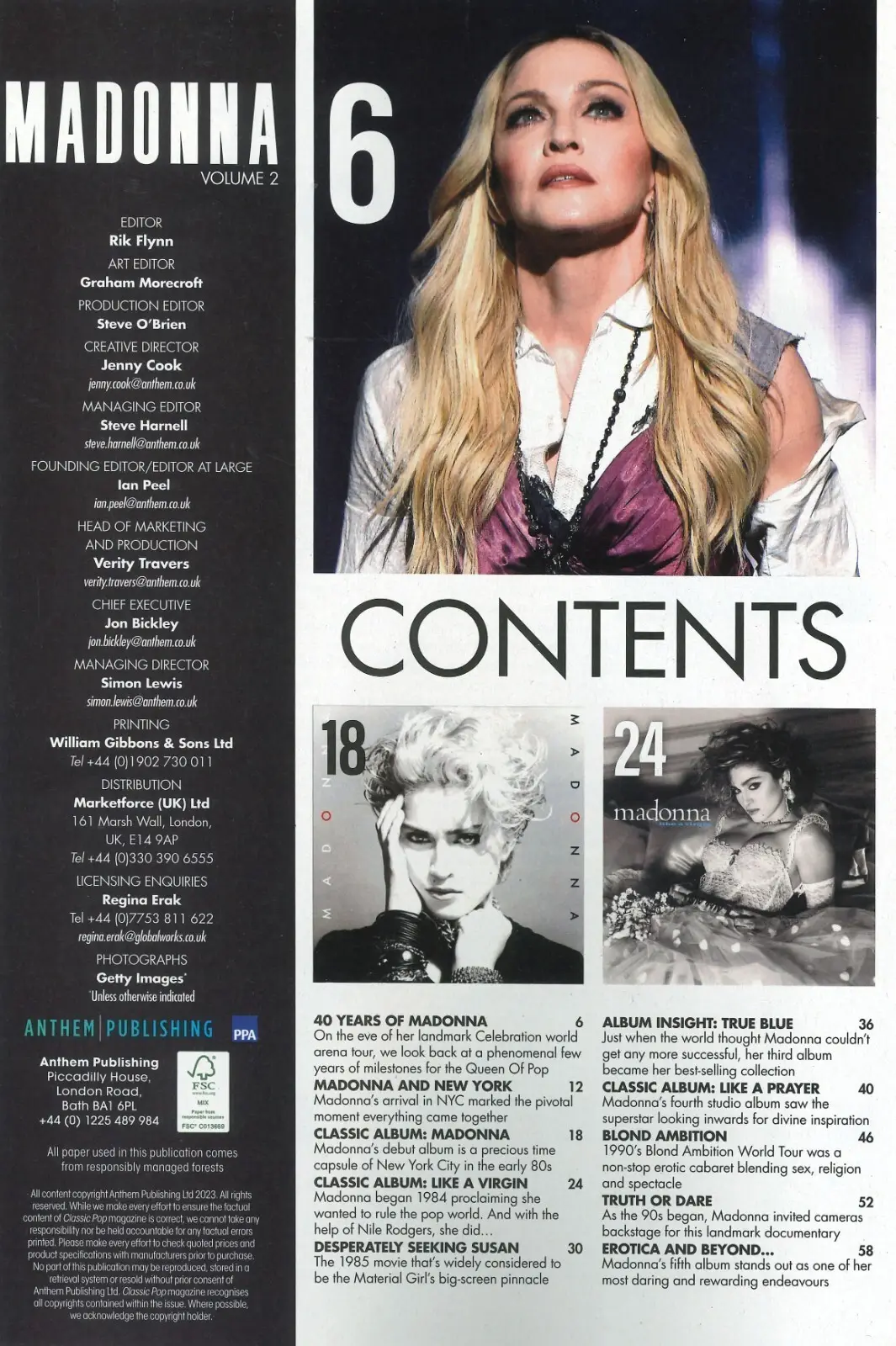 Classic Pop Magazine Madonna Vol.2, Cover #2, 40 Years of Material Girl, 2023 - image 2 | Free standard UK delivery included | Discount Quality Products