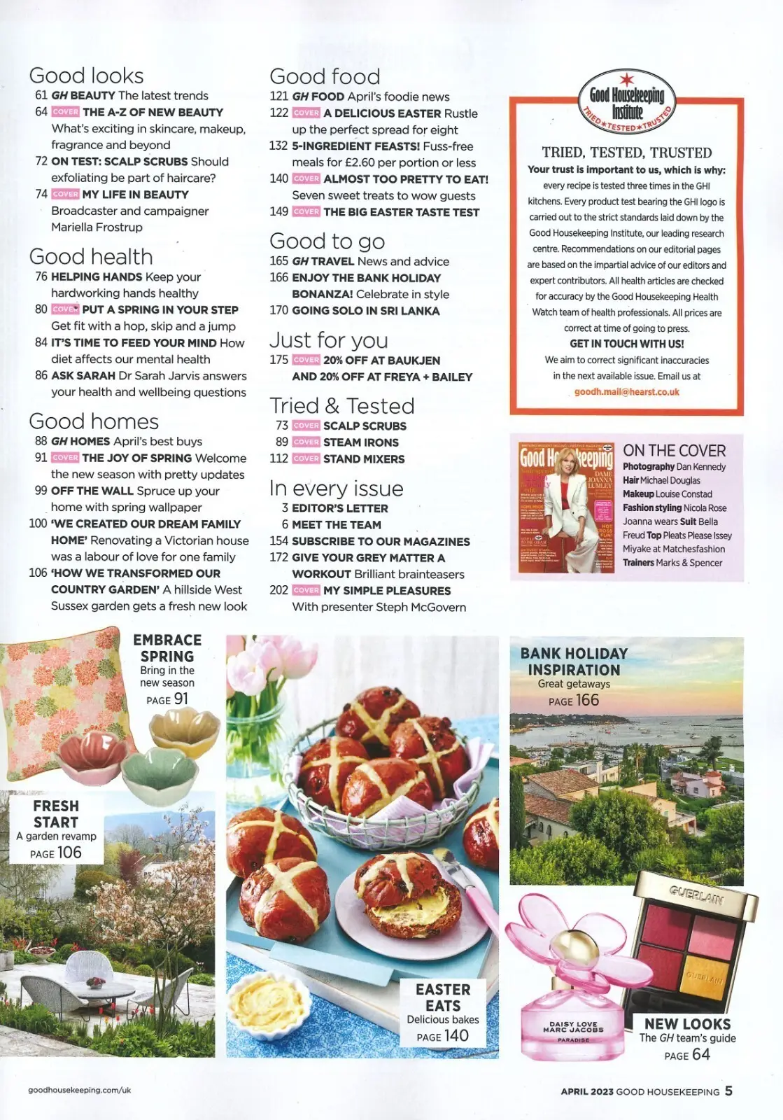 Good Housekeeping Magazine Joanna Lumley, Caroline Quentin, Frostrup, April 2023 - image 3 | Free standard UK delivery included | Discount Quality Products