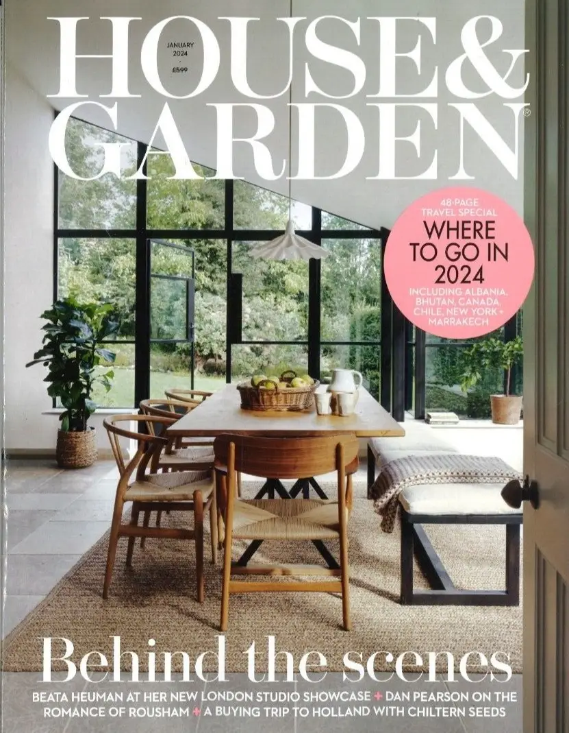 House &amp; Garden Magazine, Travel Guide Special, Beata Heuman Showcase, Jan 2024