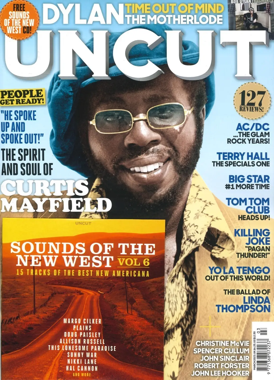 Uncut Magazine, Free 15-Track CD, Curtis Mayfield, Bob Dylan, Music, March 2023 - Free standard UK delivery included | Discount Quality Products
