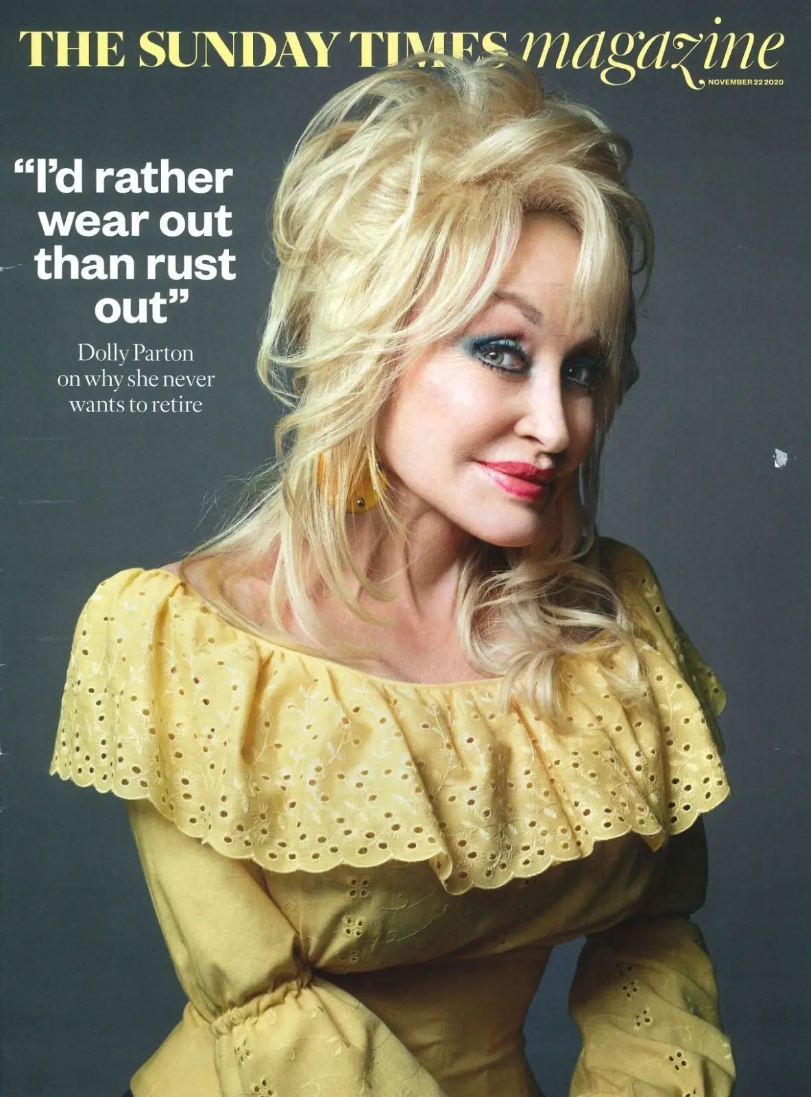 Sunday Times Magazine: Dolly Parton, Michael Ward, Anders Povlsen, 22.11.20 - Free standard UK delivery included | Discount Quality Products