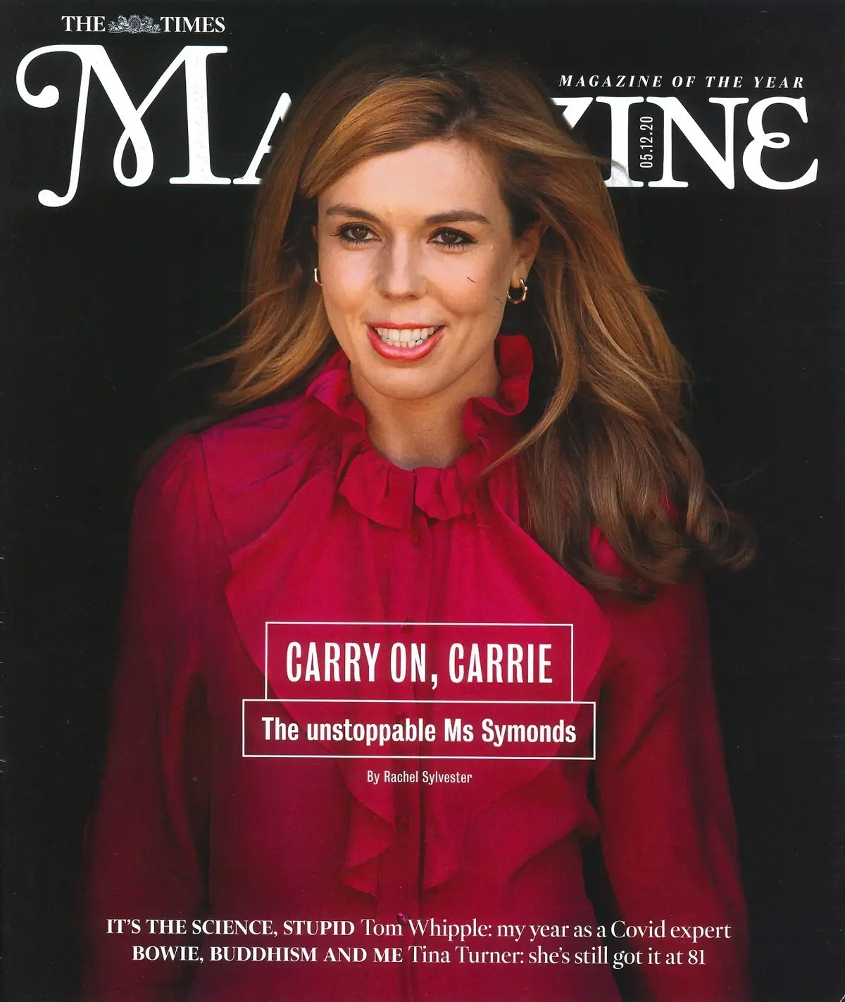 Times Magazine: Carrie Johnson, Tina Turner, Giles Coren, Ben Francis, 5.12.20 - Free standard UK delivery included | Discount Quality Products