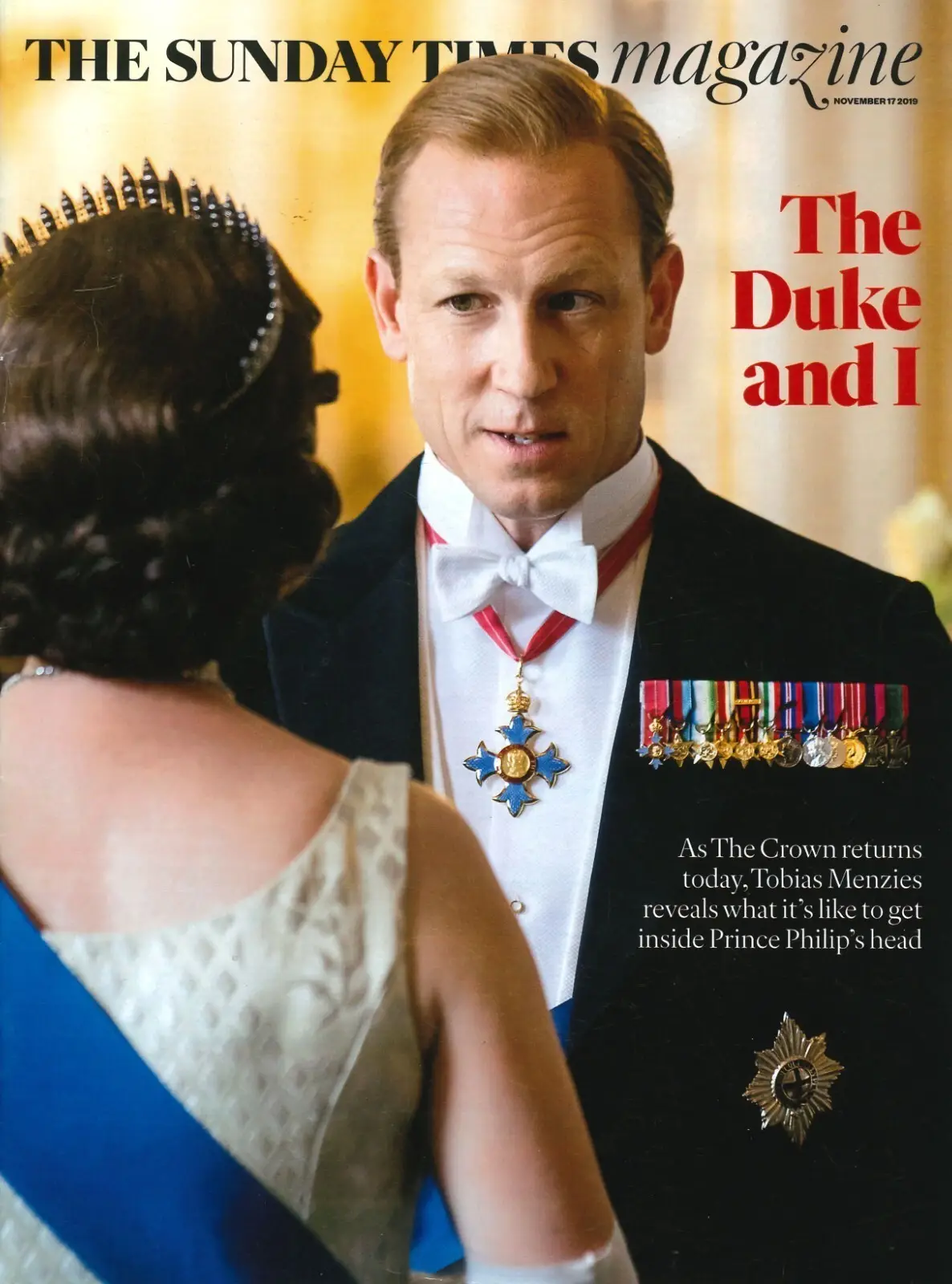 Sunday Times Magazine Tobias Menzies as Prince Philip, The Crown, Kesha 17.11.19 - Free standard UK delivery included | Discount Quality Products