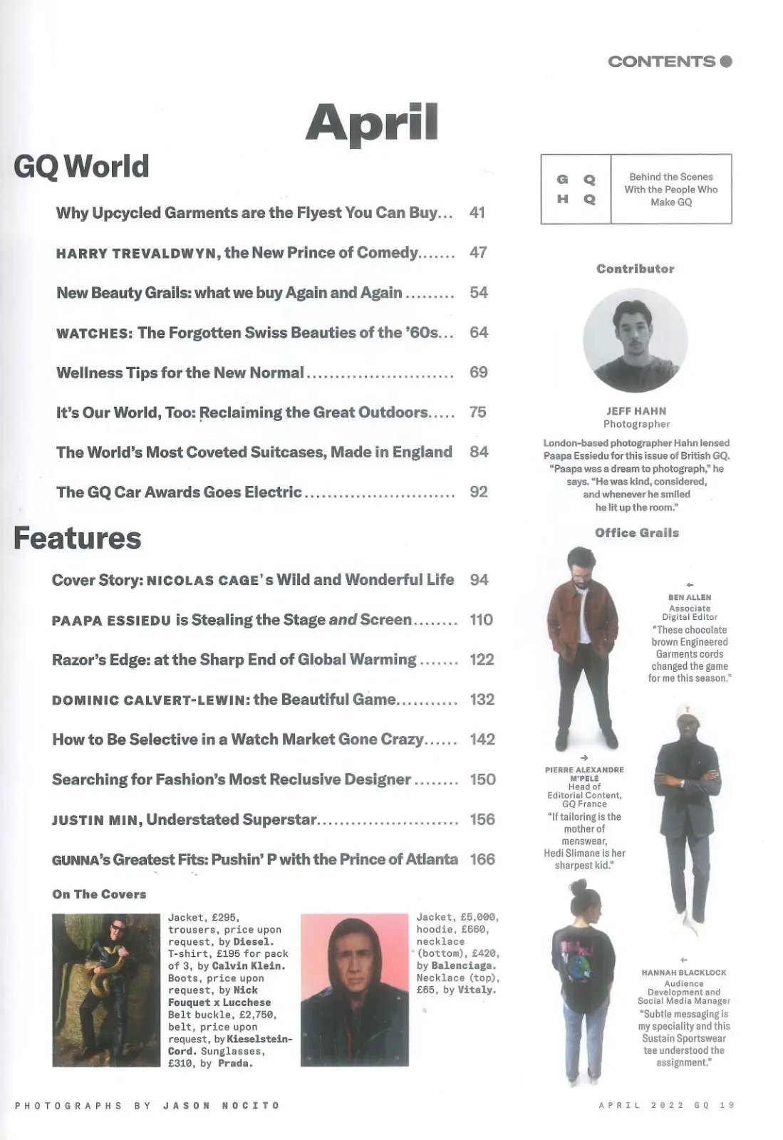 GQ Magazine, Nicolas Cage, Paapa Essiedu, Dominic Calvert-Lewin, April 2022 - image 2 | Free standard UK delivery included | Discount Quality Products