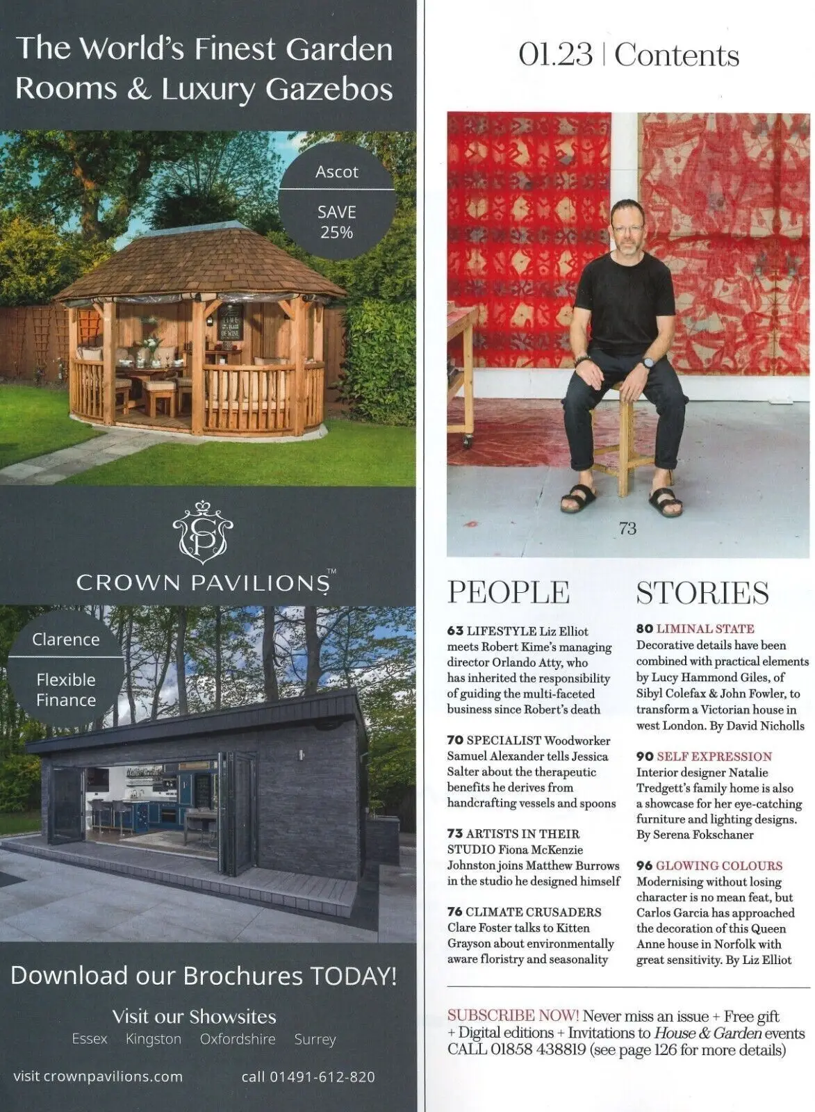 House & Garden Magazine, Home Décor, Knepp, Botanic Kew Gdn, Travel, Jan. 2023 - image 3 | Free standard UK delivery included | Discount Quality Products